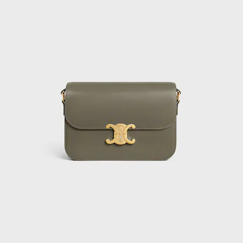 Classic Triomphe Bag In Shiny Calfskin