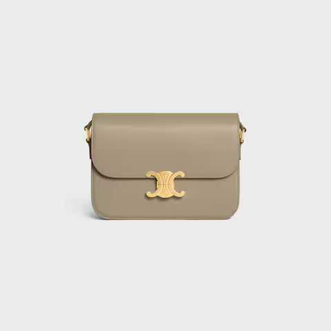 Classic Triomphe Bag In Shiny Calfskin