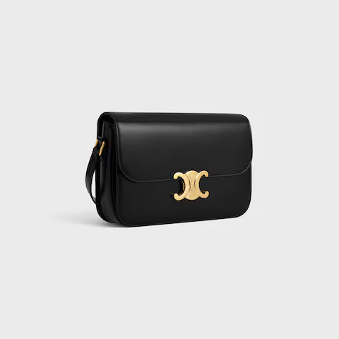 Classic Triomphe Bag In Shiny Calfskin