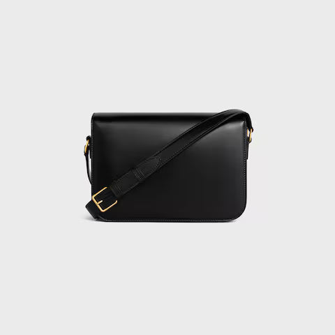 Classic Triomphe Bag In Shiny Calfskin