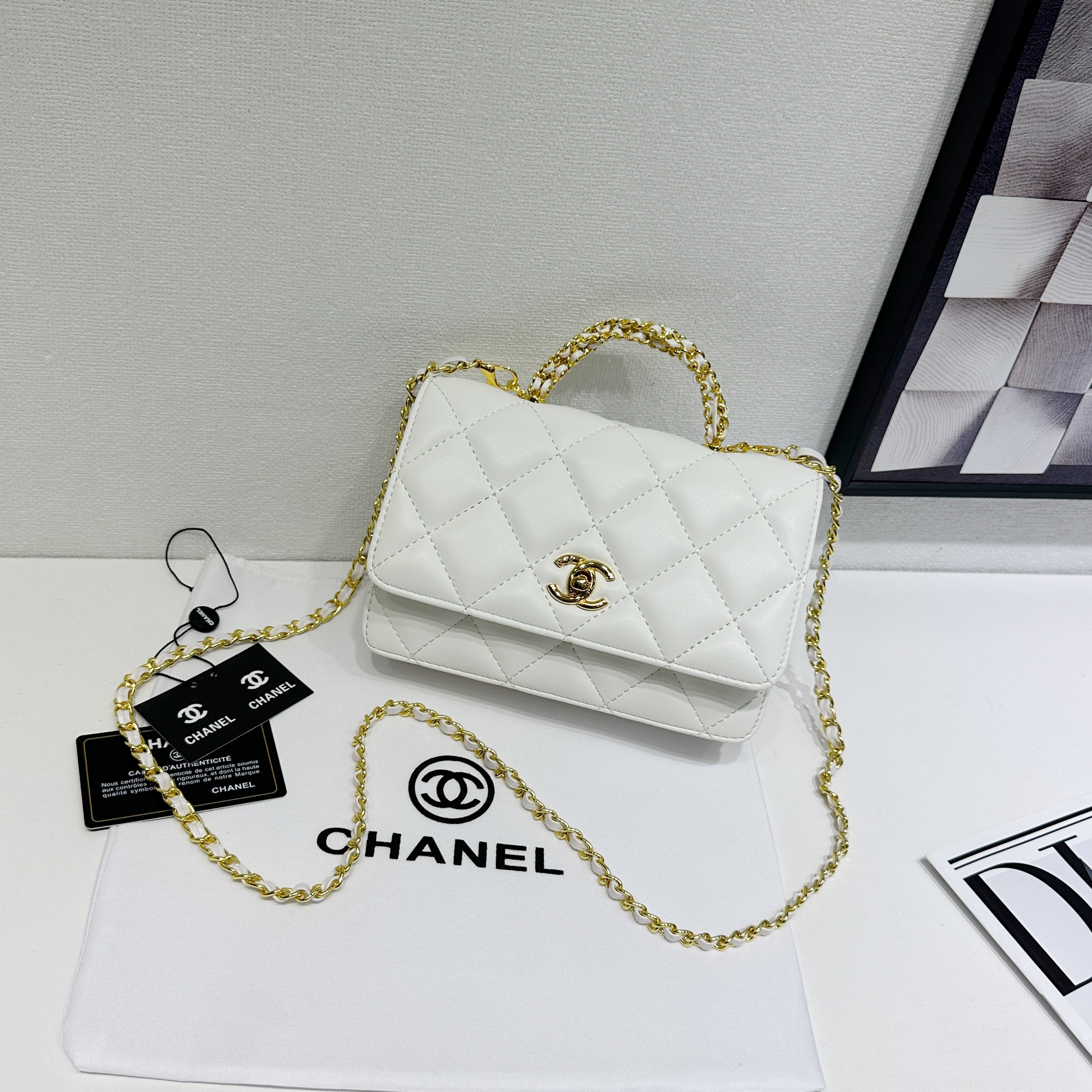 C Small Trendy Cc Flap Handle Bag