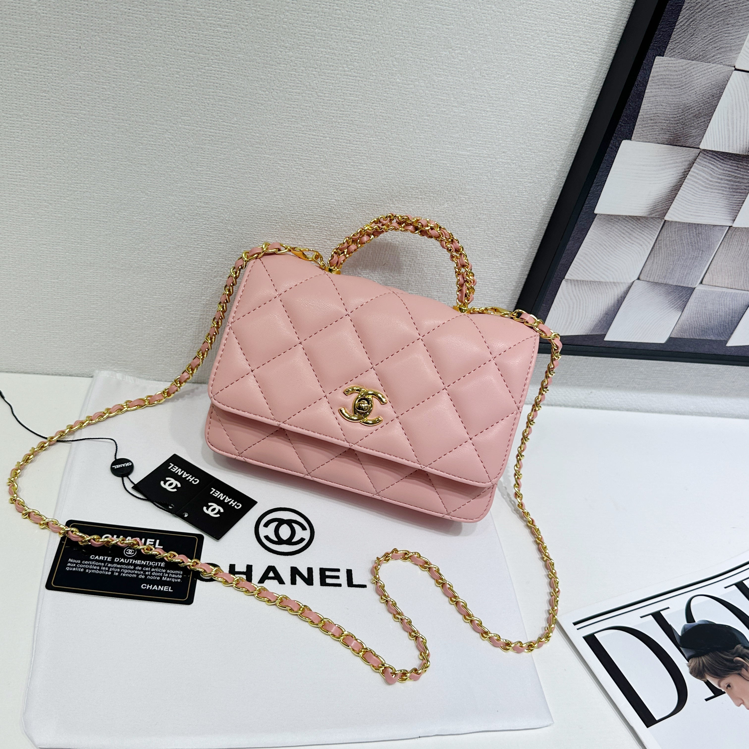 C Small Trendy Cc Flap Handle Bag