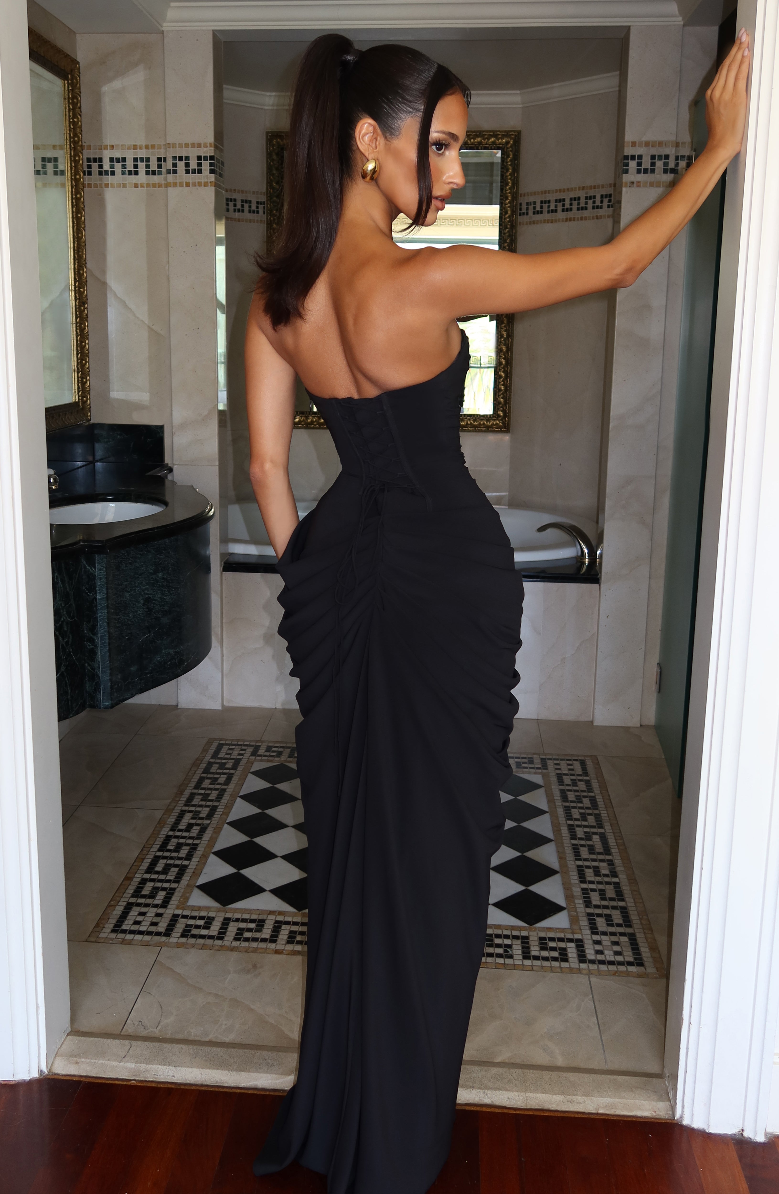 minilena Cyra Maxi Dress Black