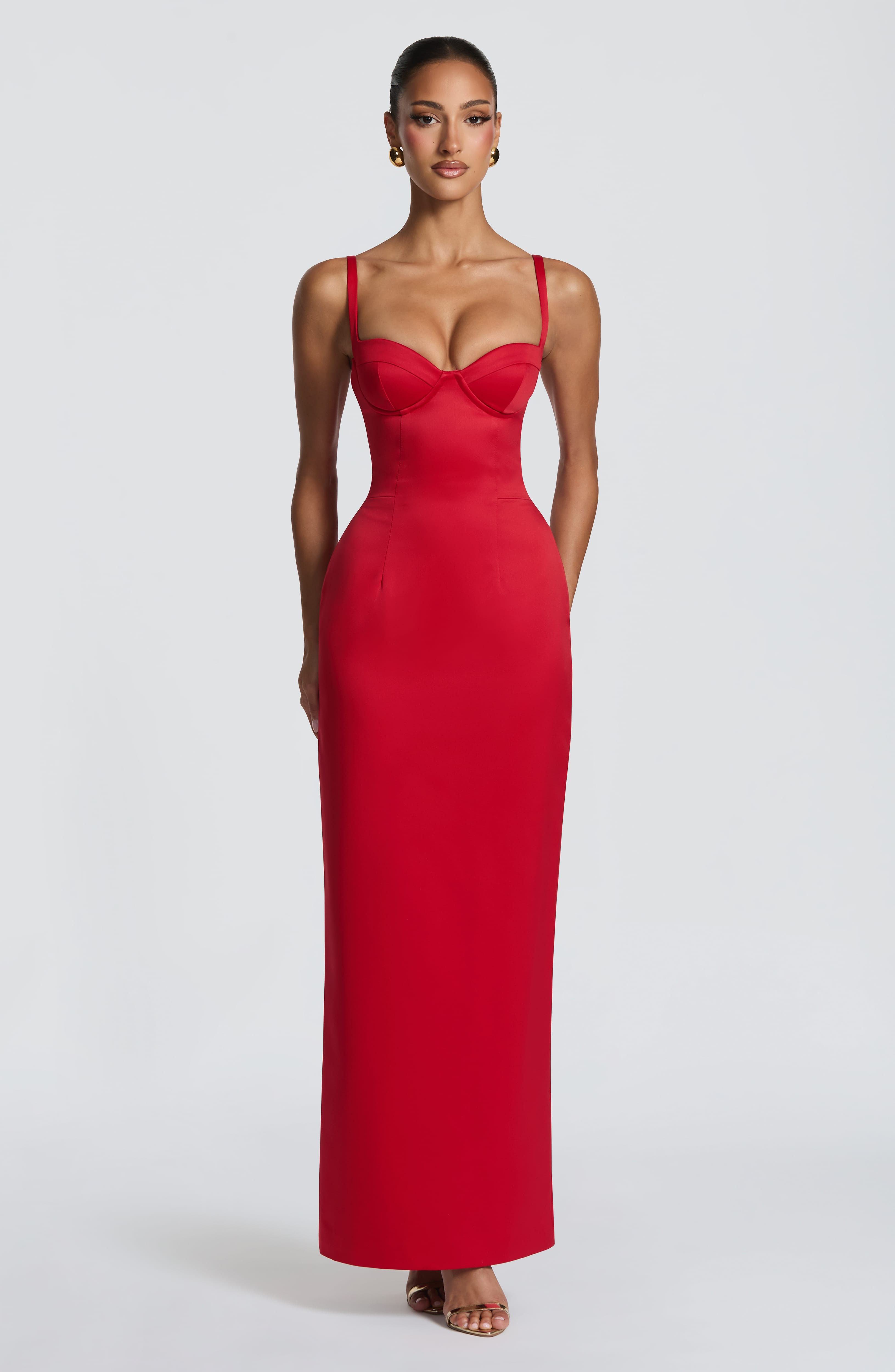 minilena Bennett Maxi Dress Red