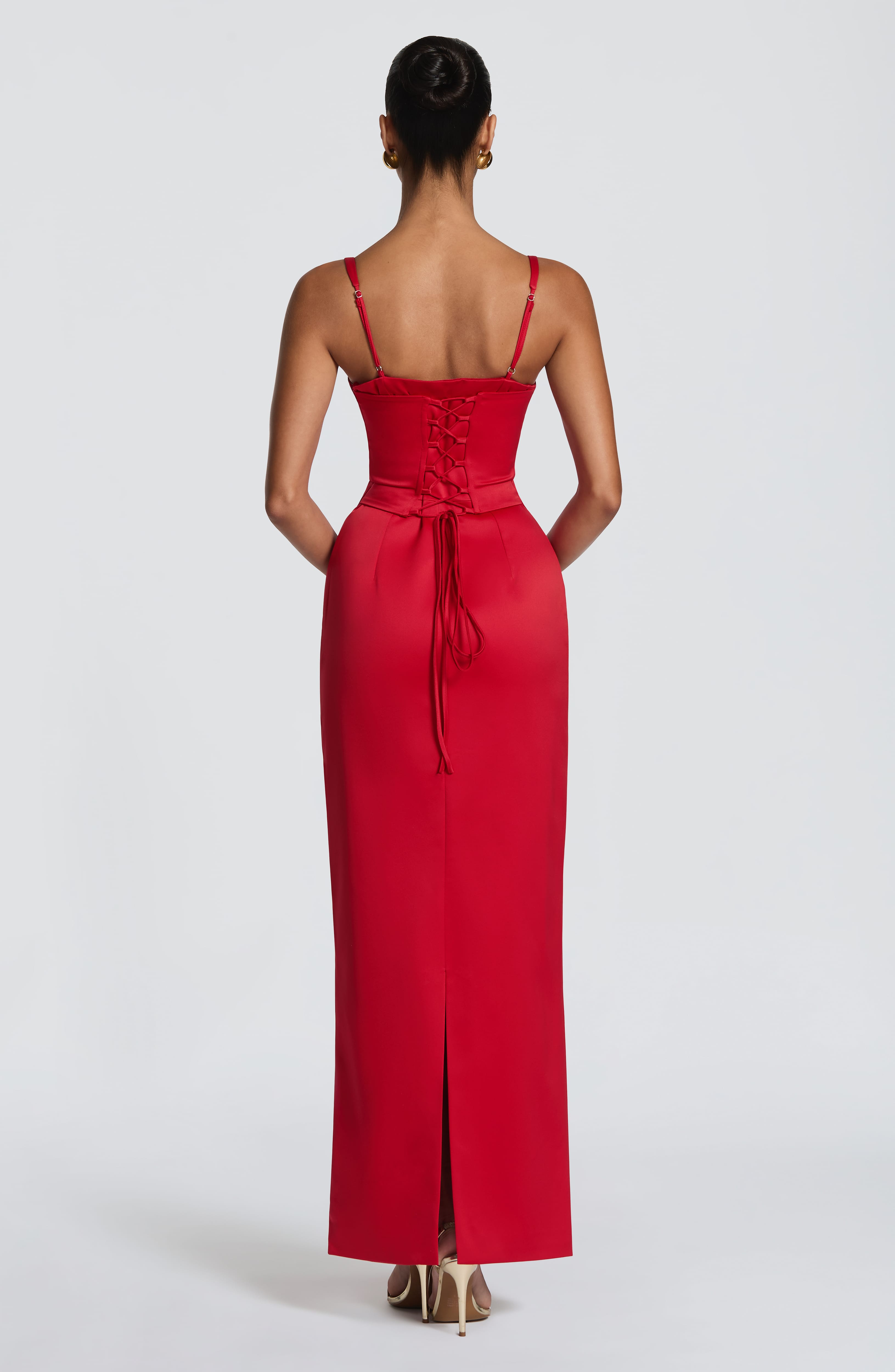 minilena Bennett Maxi Dress Red