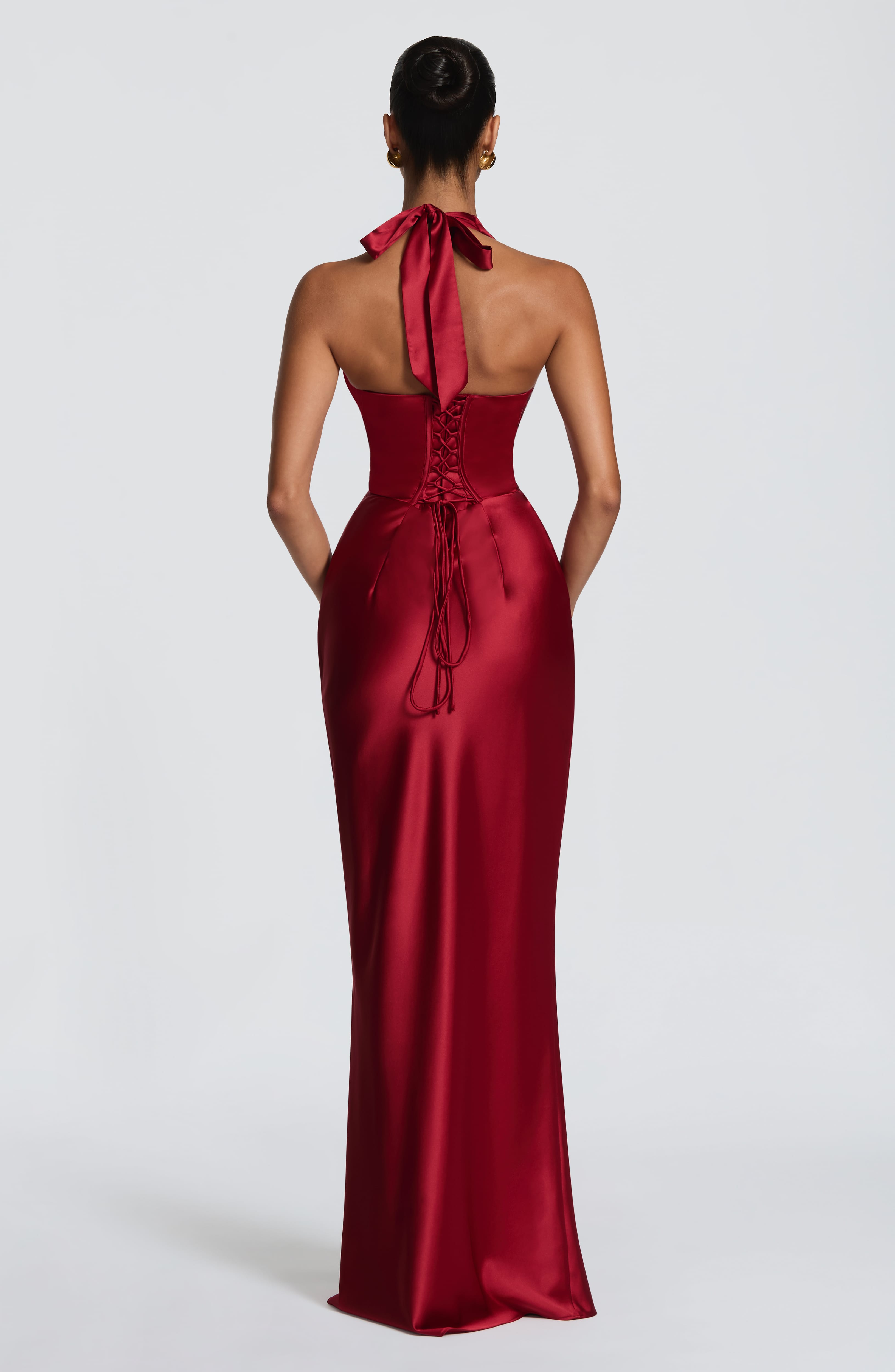 minilena Elowen Maxi Dress Deep Red