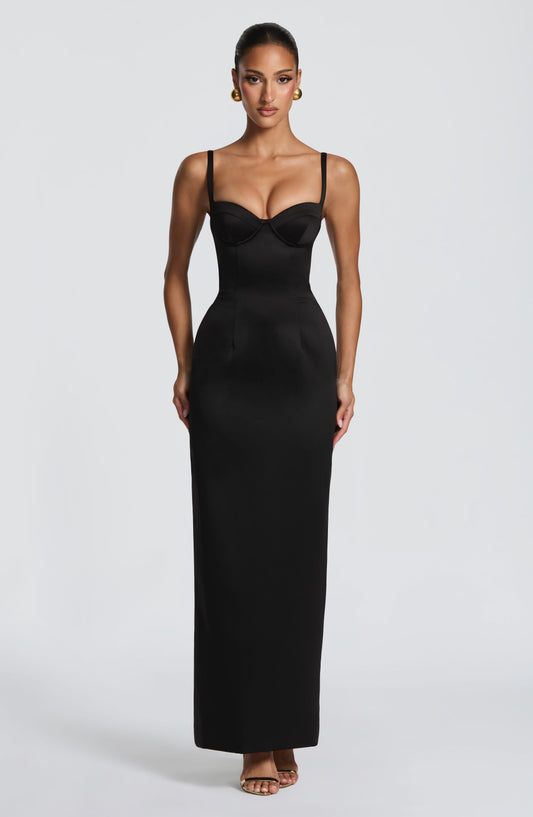 minilena Bennett Maxi Dress Black