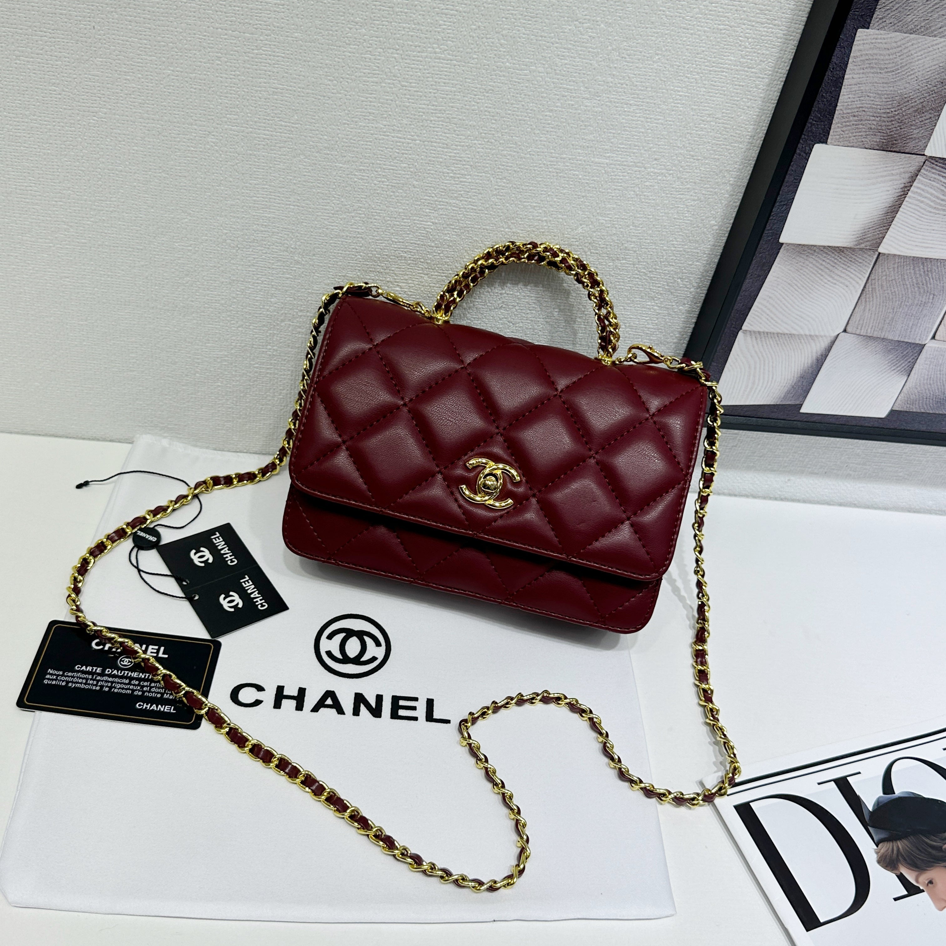 C Small Trendy Cc Flap Handle Bag