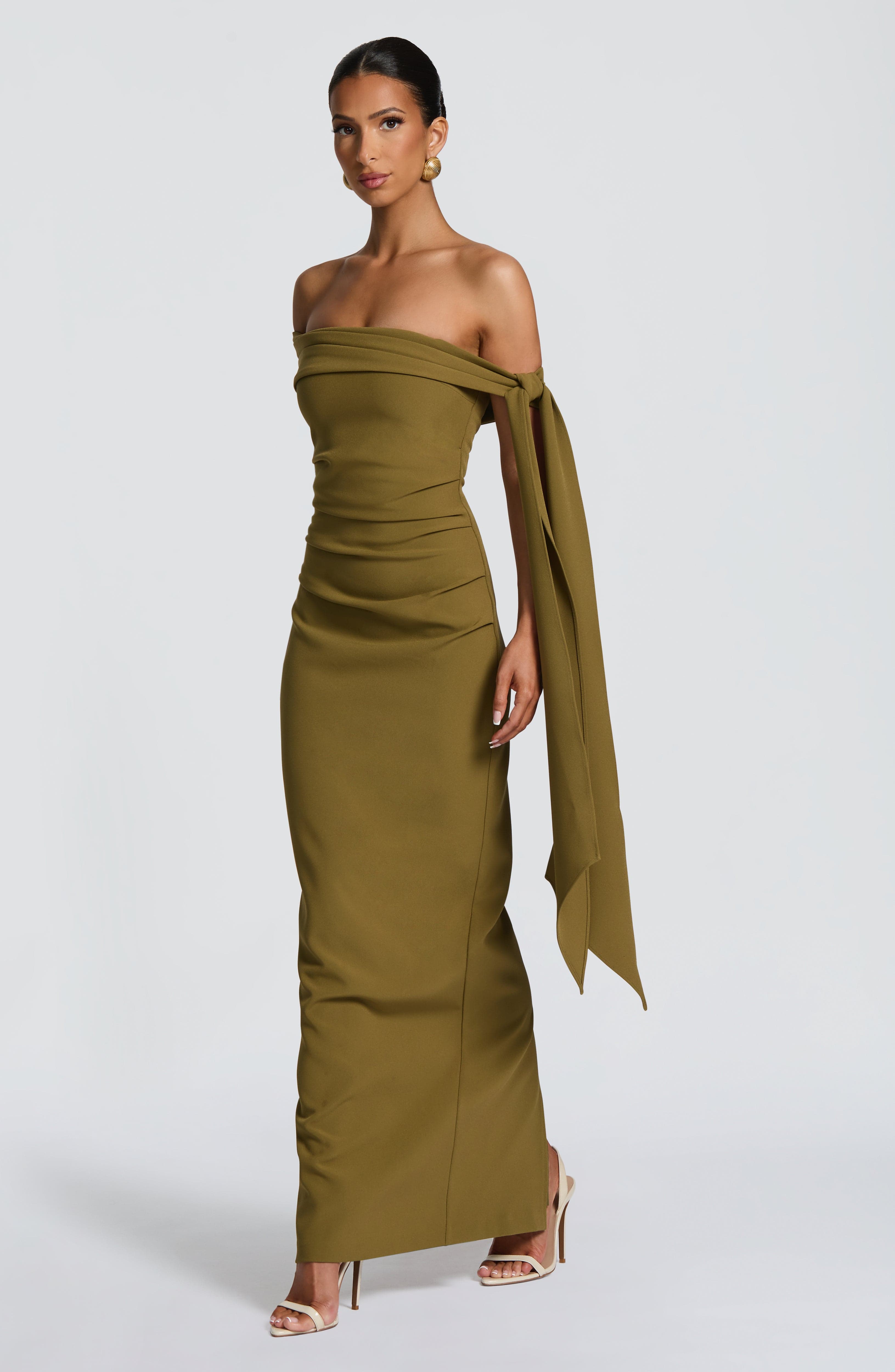 minilena Addie Maxi Dress Deep Olive