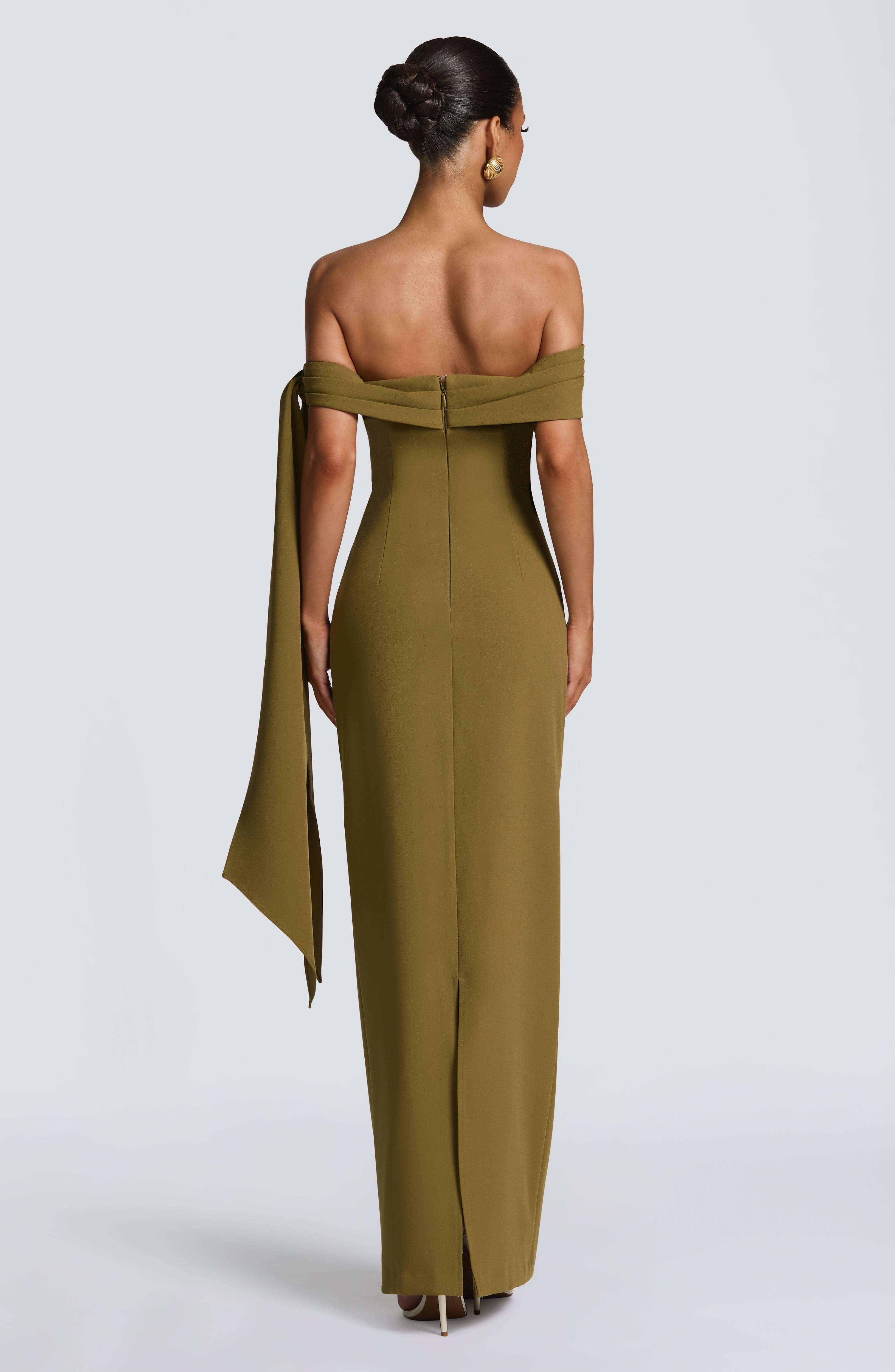 minilena Addie Maxi Dress Deep Olive