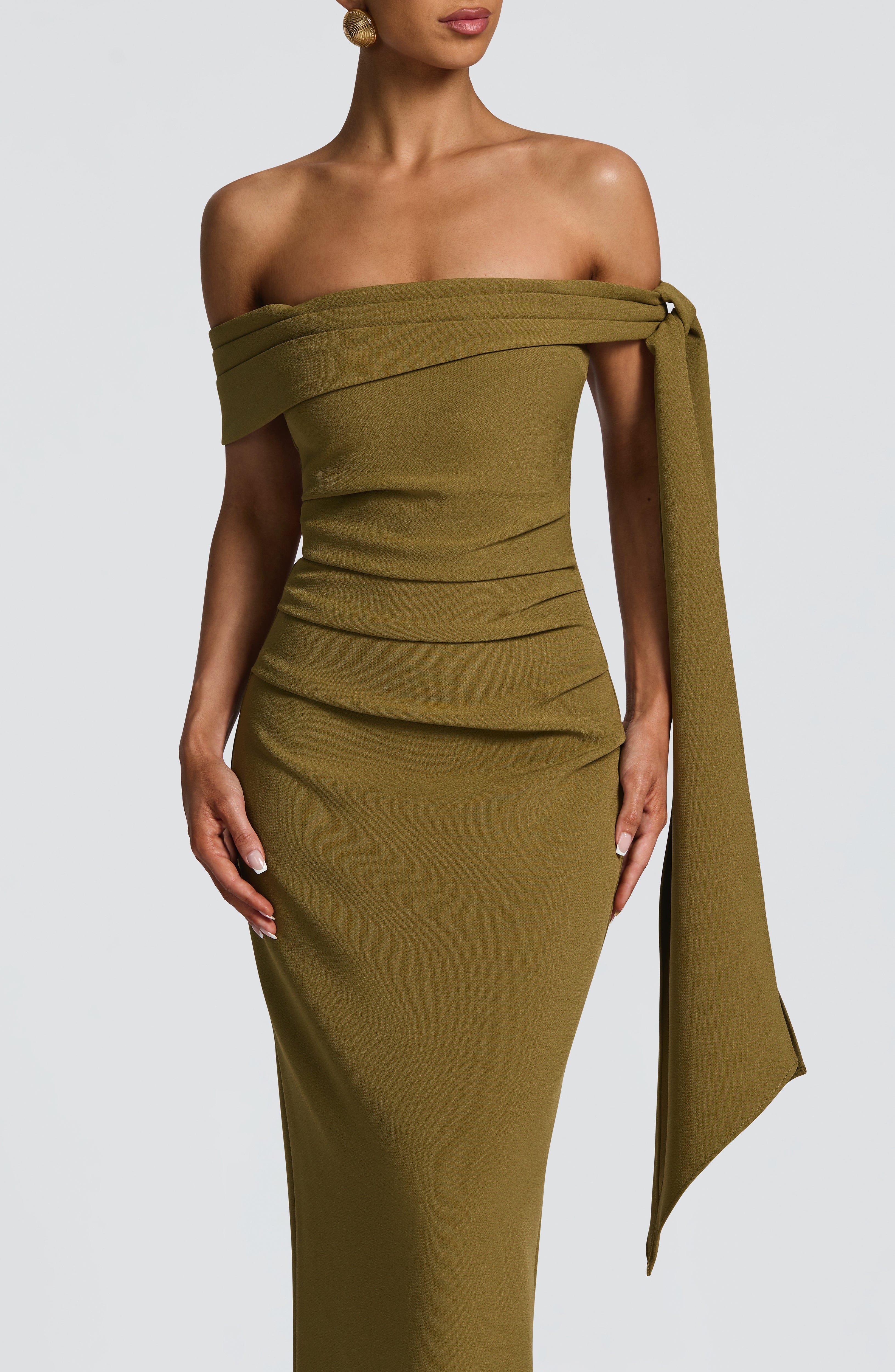 minilena Addie Maxi Dress Deep Olive