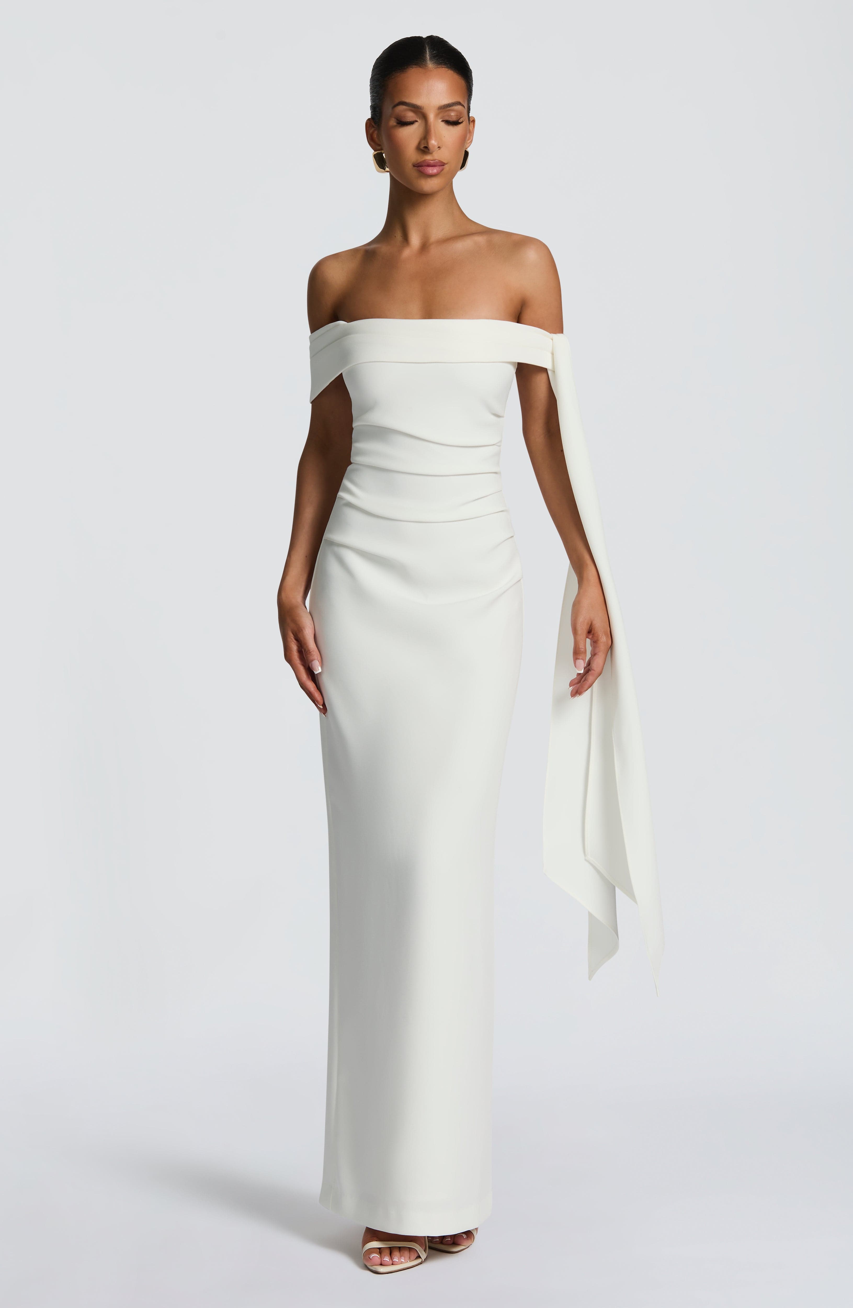 minilena Addie Maxi Dress Ivory