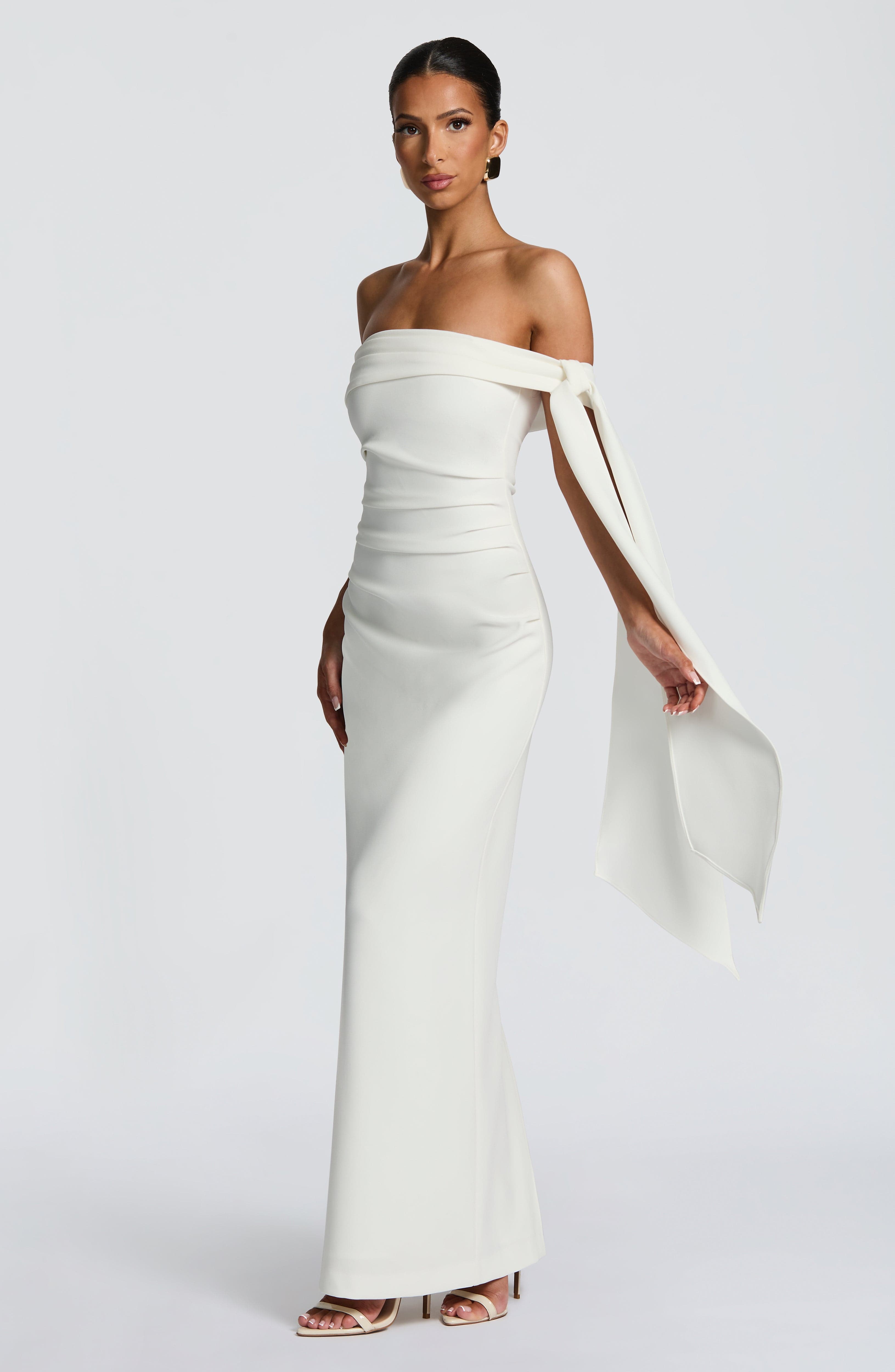 minilena Addie Maxi Dress Ivory