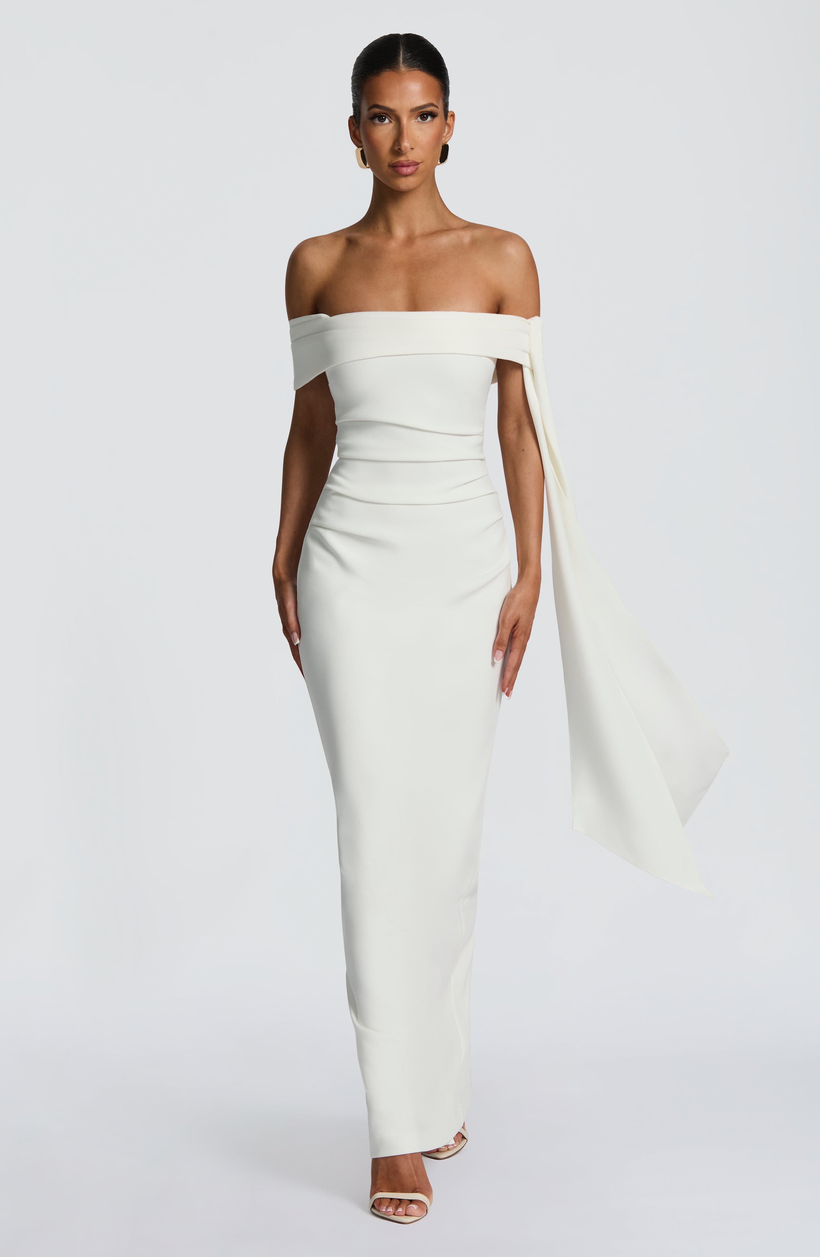 minilena Addie Maxi Dress Ivory