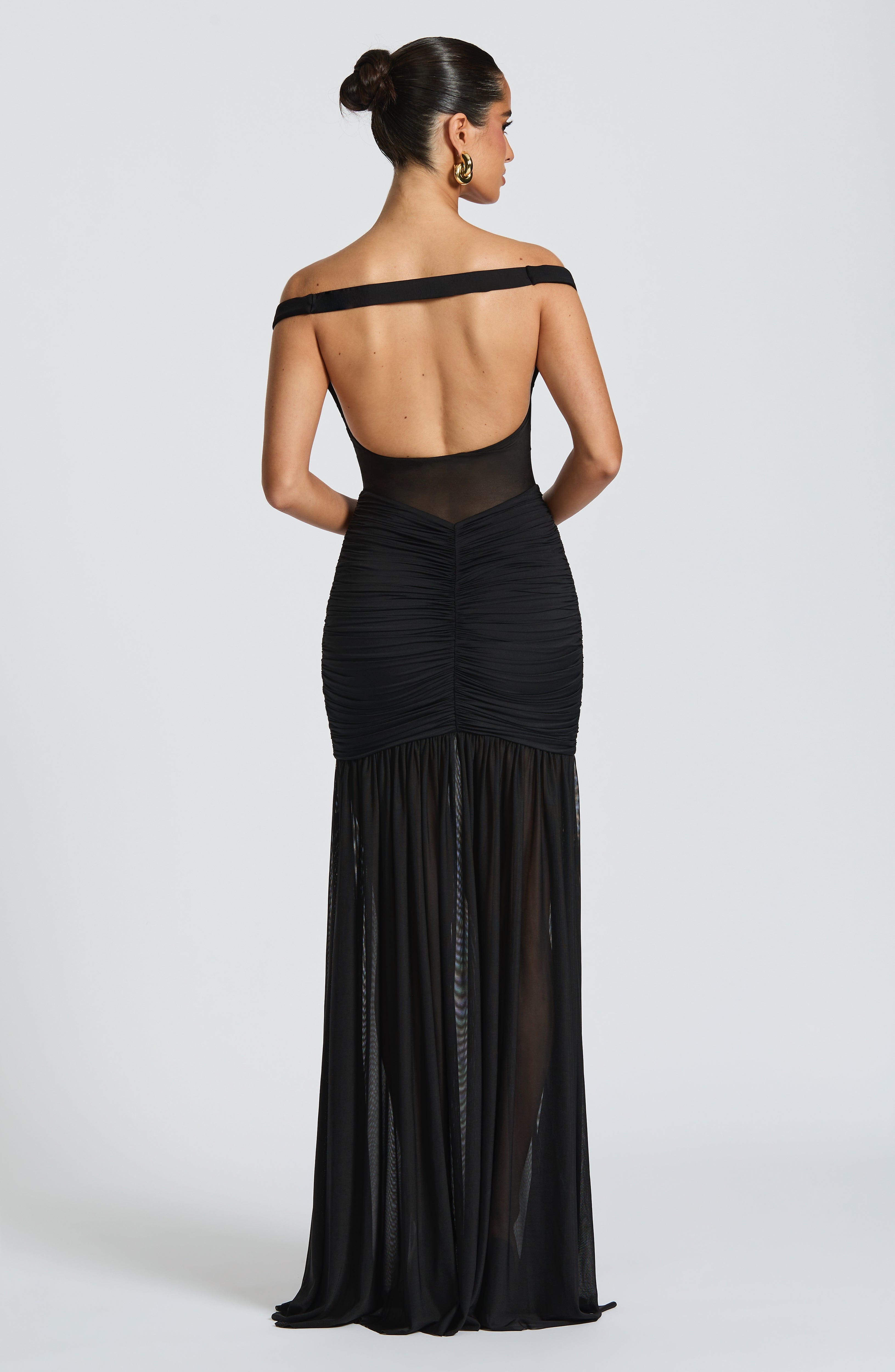 minilena Alaia Maxi Dress Black