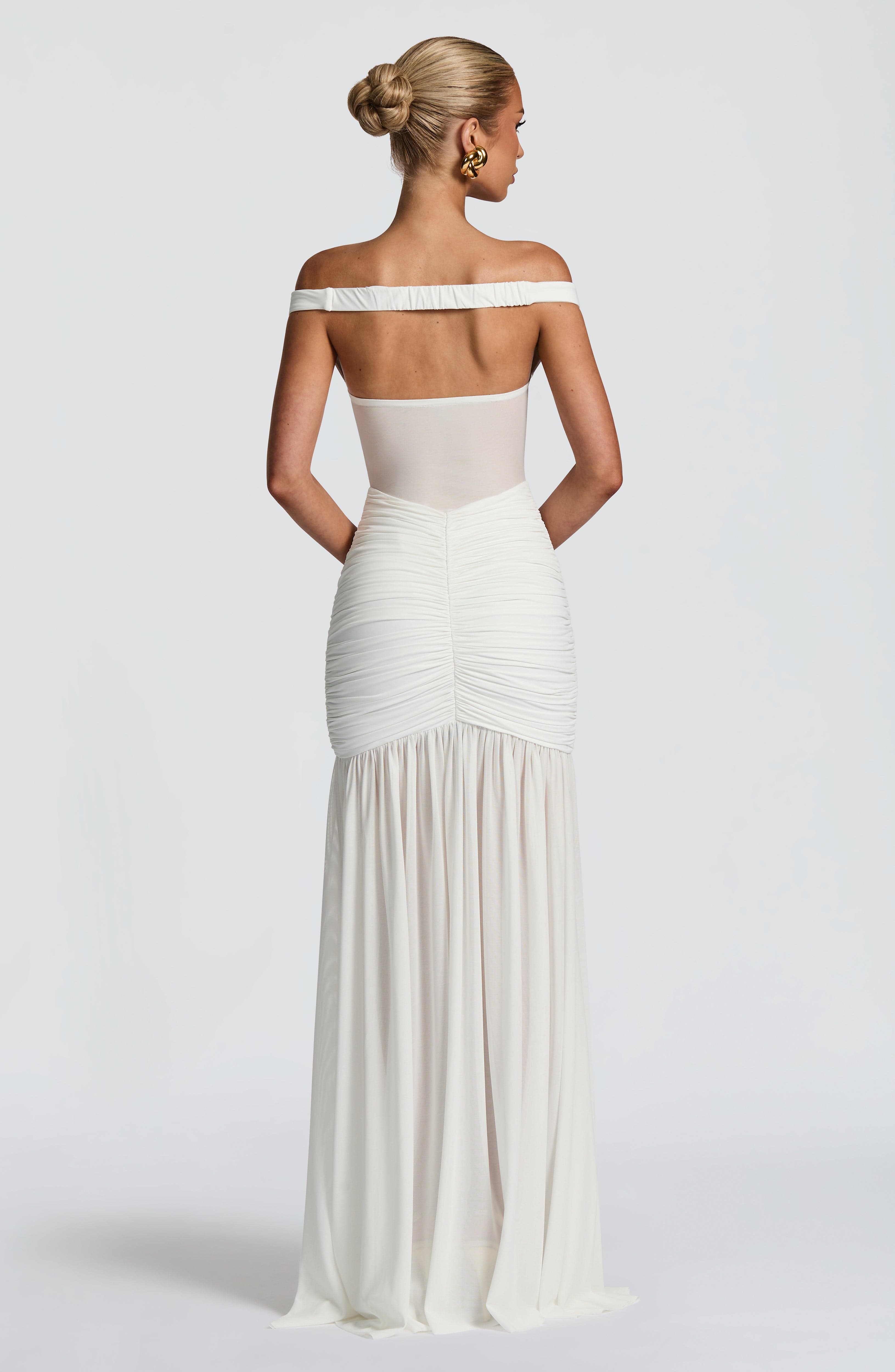 minilena Alaia Maxi Dress Ivory