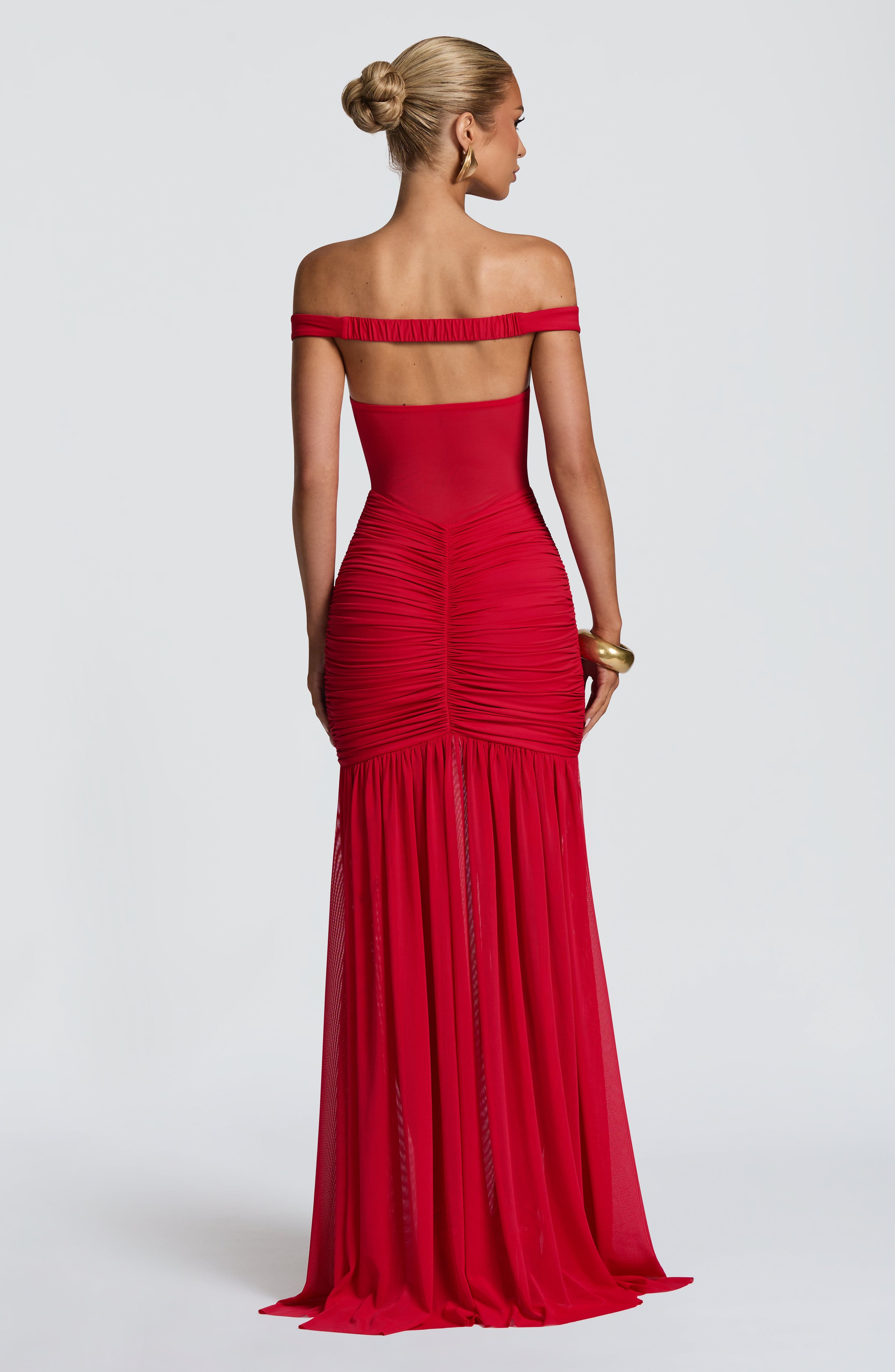 minilena Alaia Maxi Dress Red