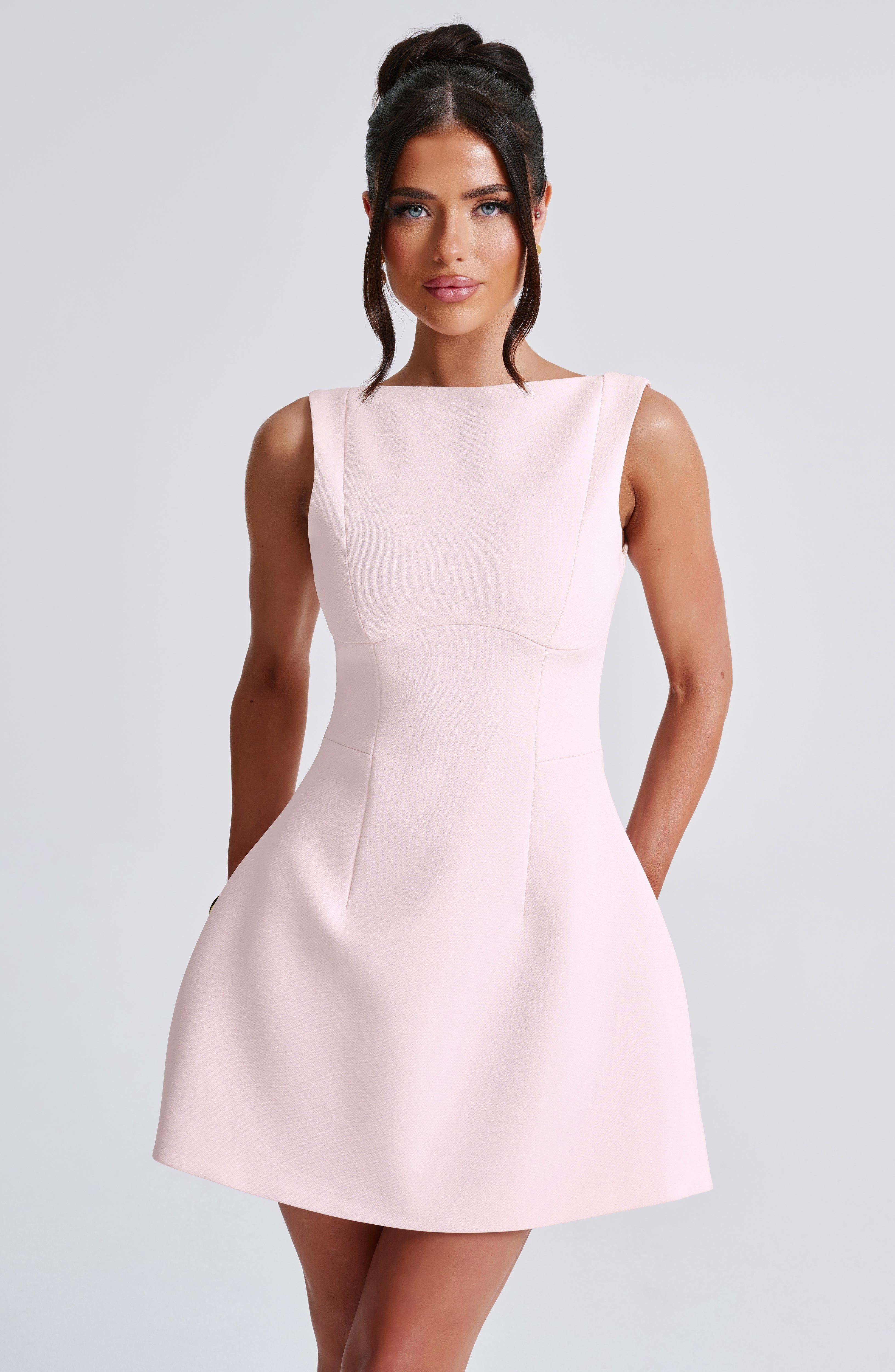 minilena Alana Mini Dress Blush