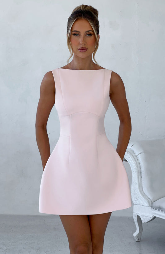 minilena Alana Mini Dress Blush
