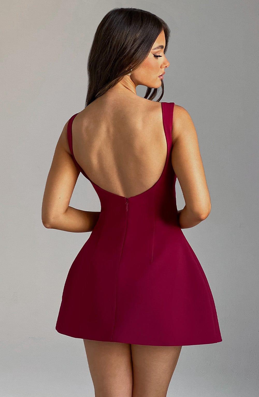 minilena Alana Mini Dress Wine