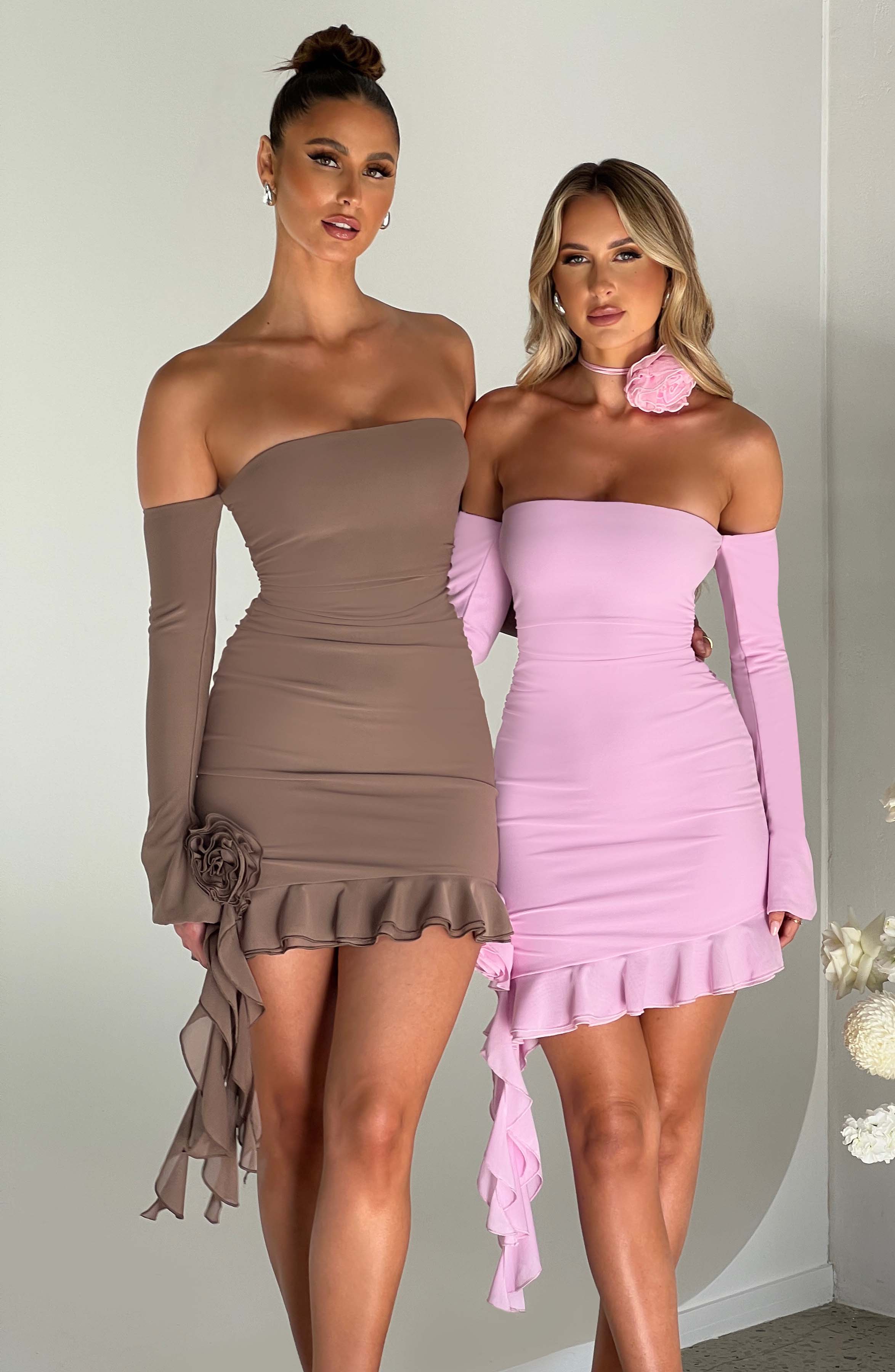 minilena Alix Mini Dress Chocolate