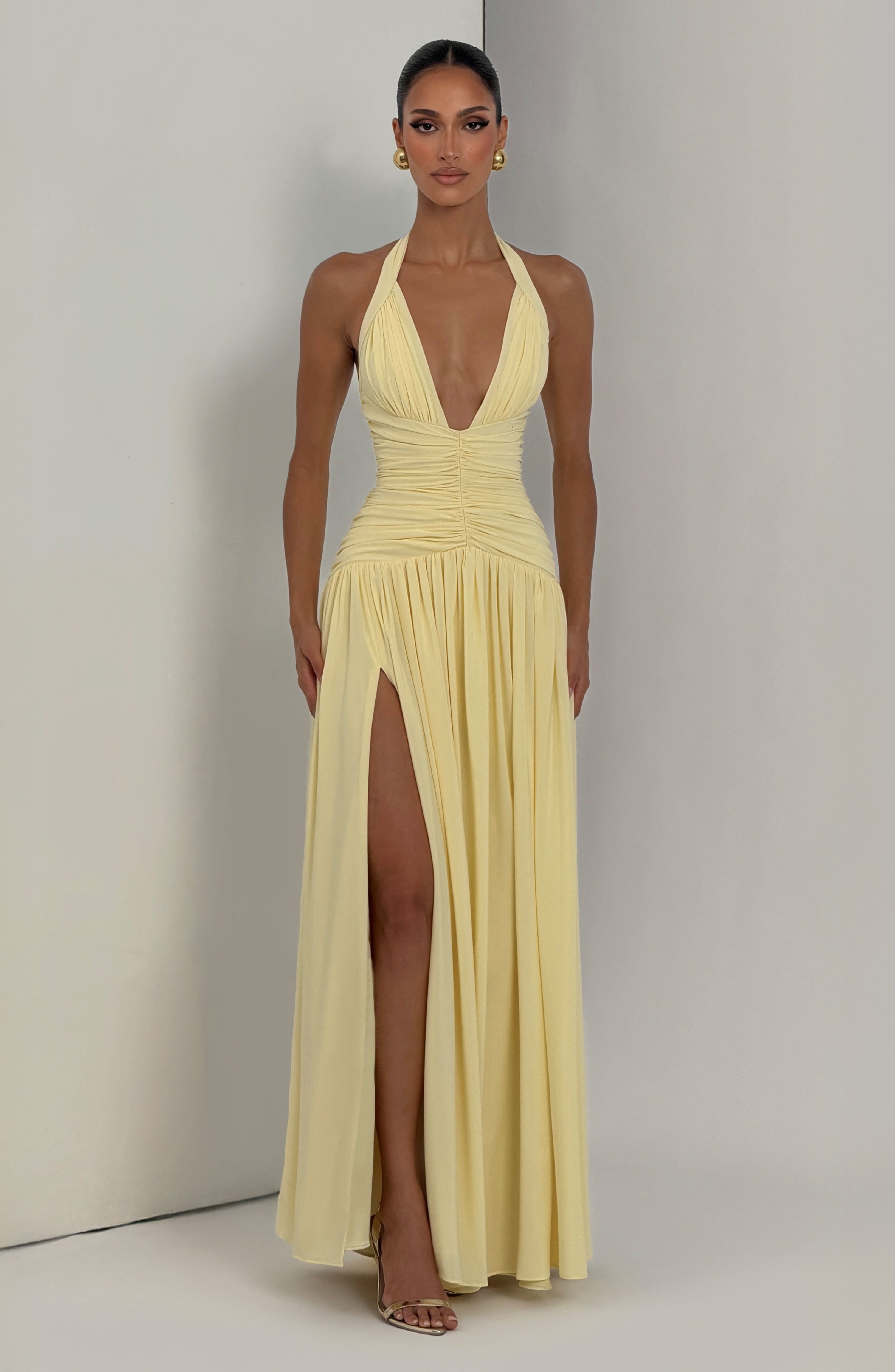 minilena Amaris Maxi Dress Lemon