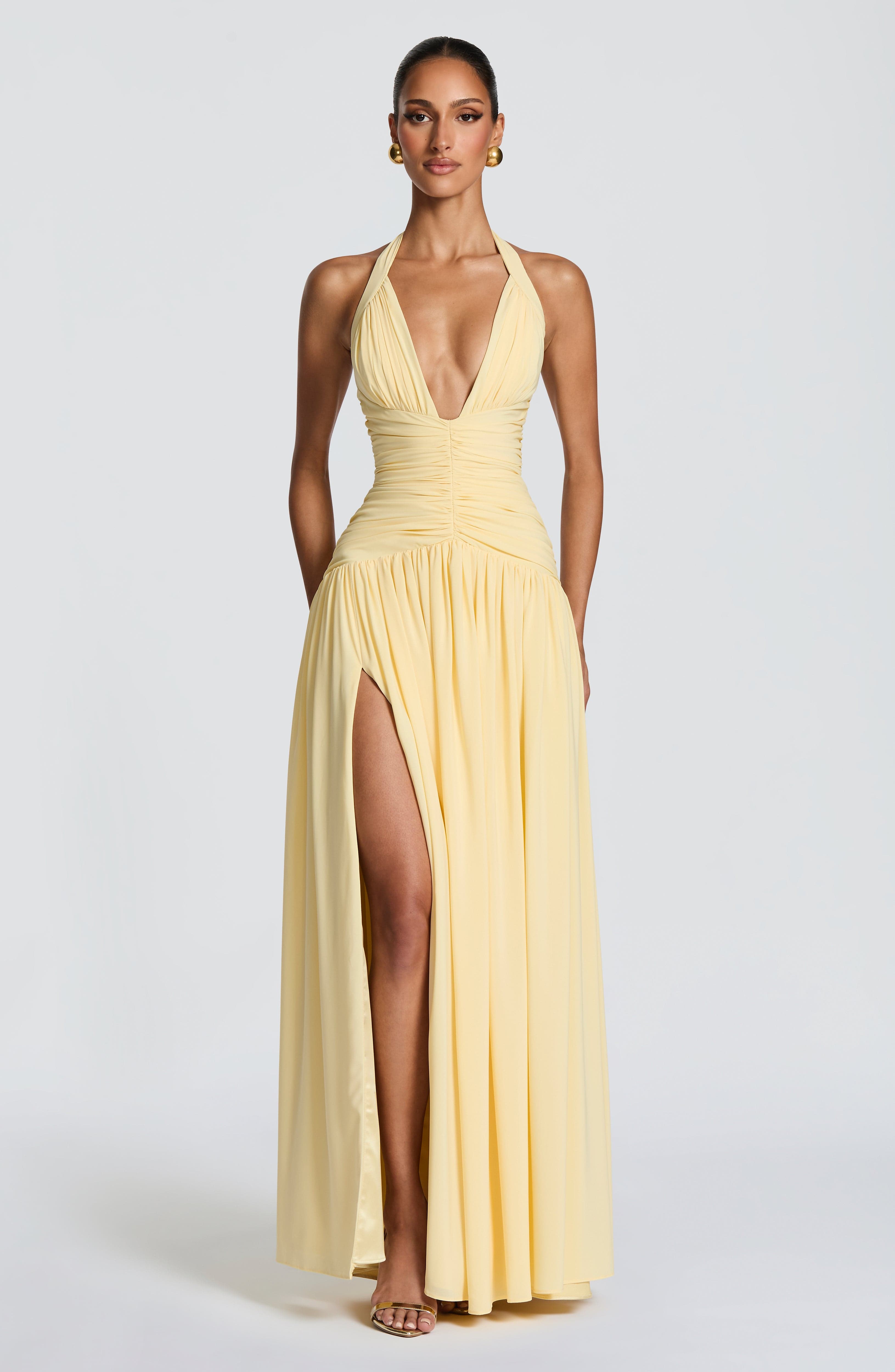 minilena Amaris Maxi Dress Lemon