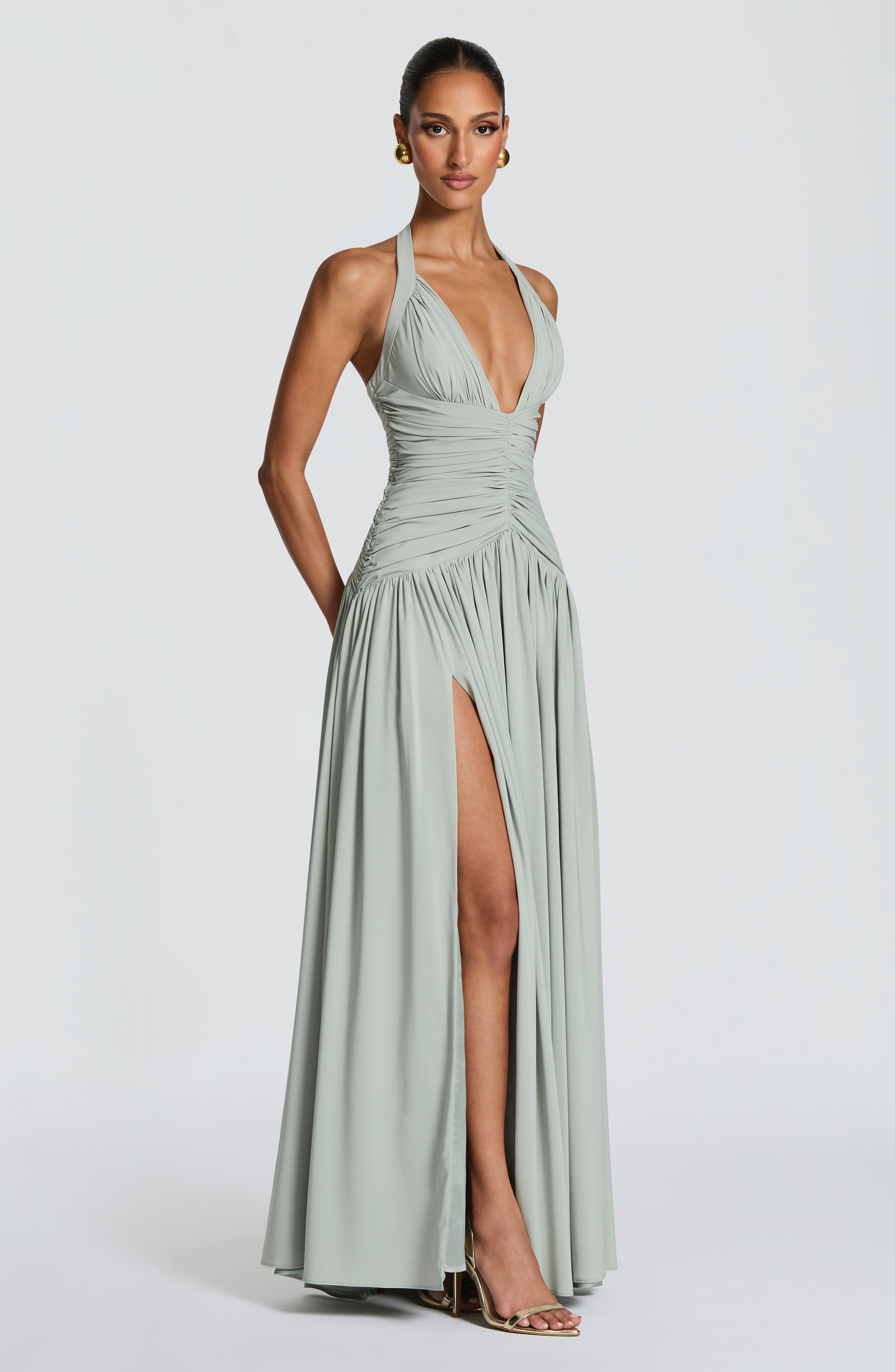 minilena Amaris Maxi Dress Sage