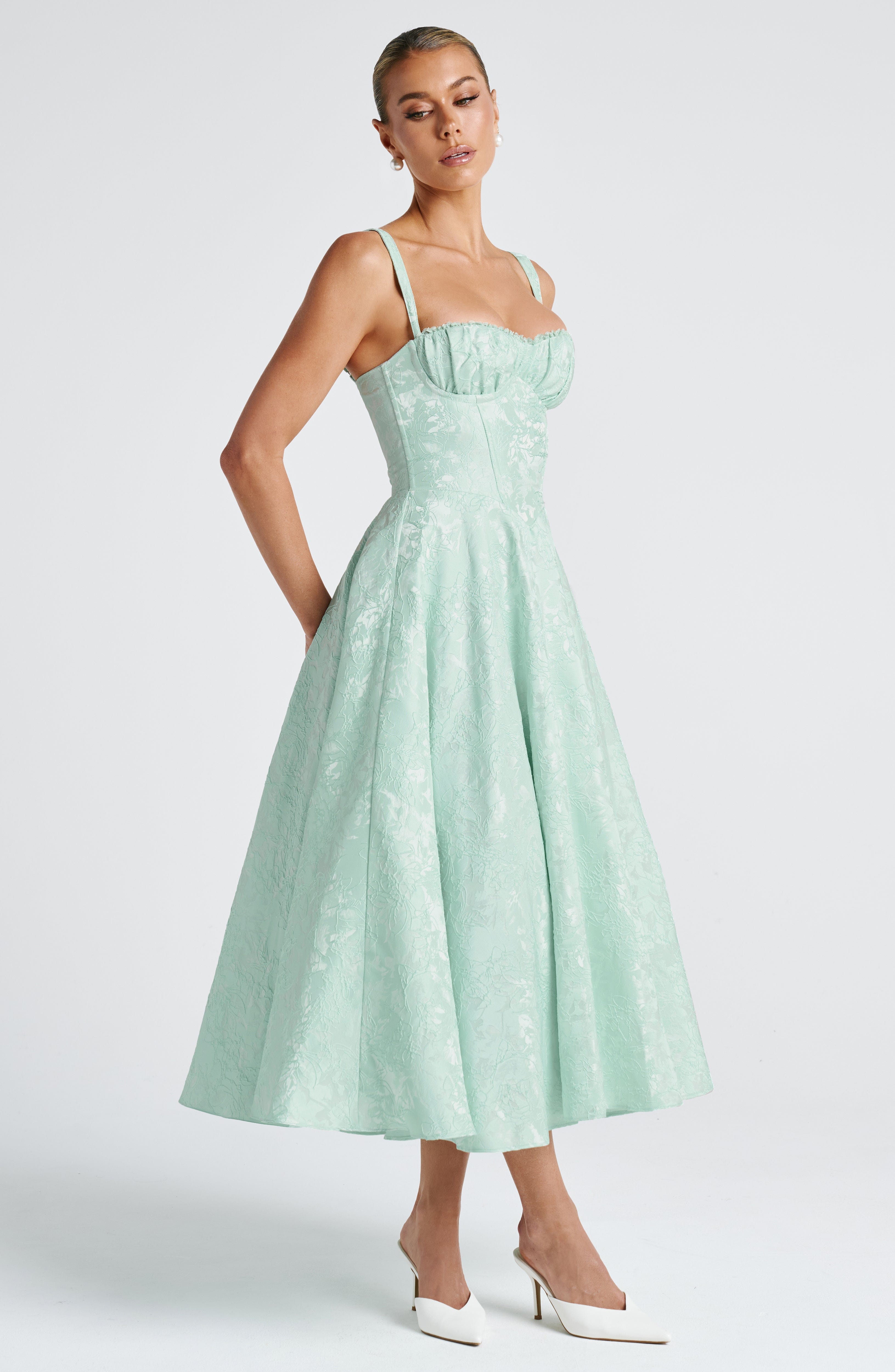 minilena Amity Midi Dress Mint