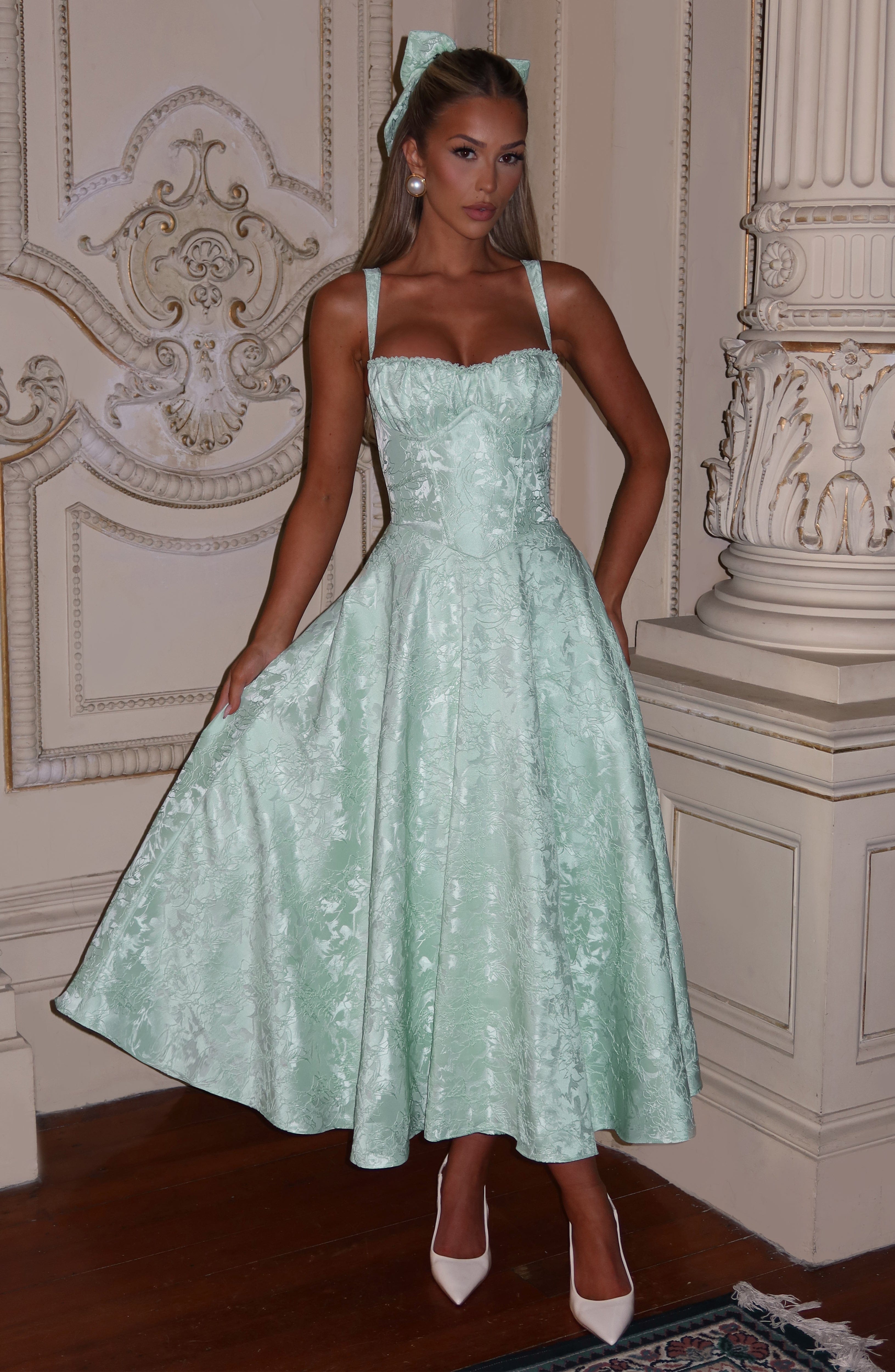 minilena Amity Midi Dress Mint