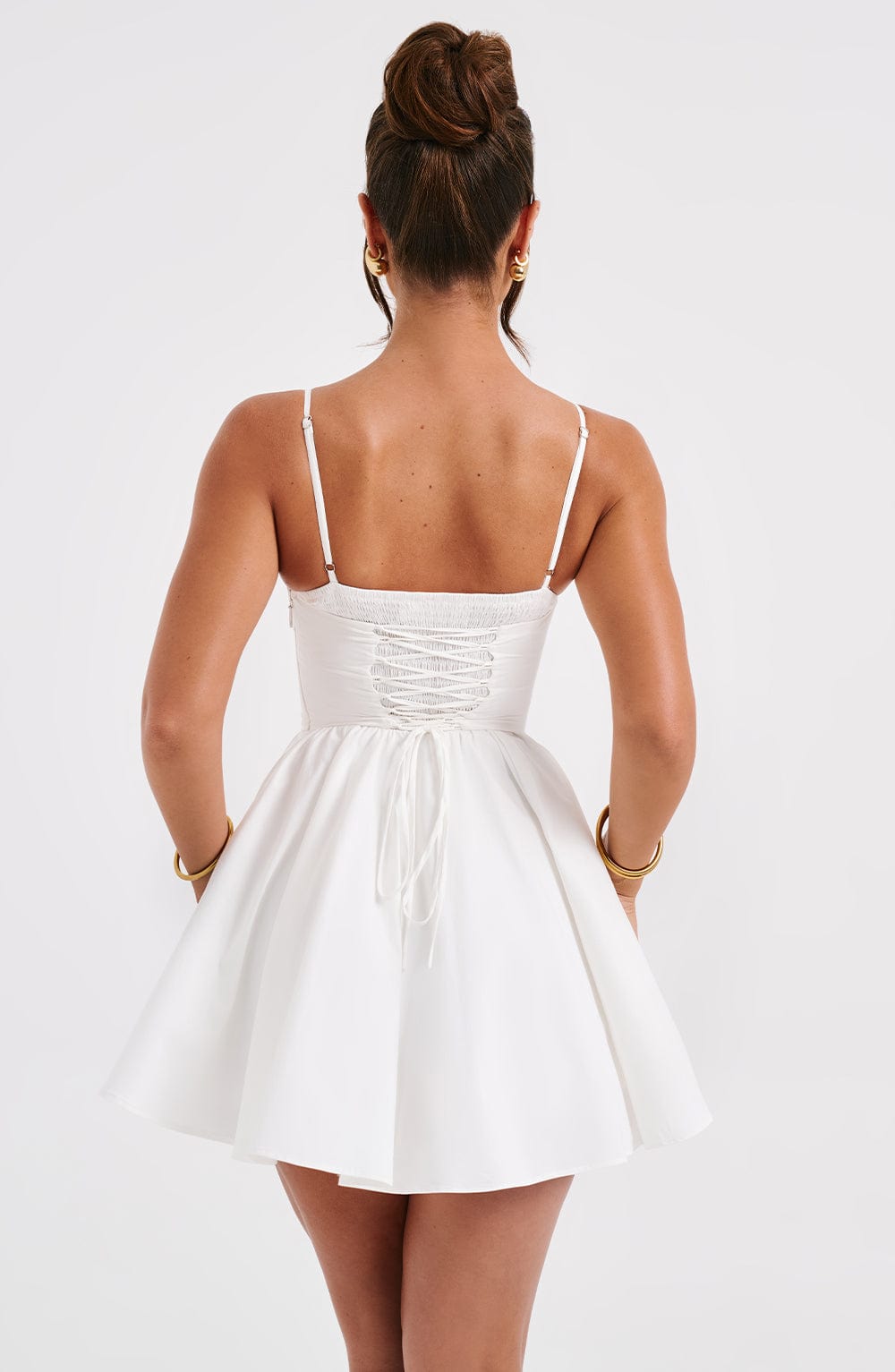 minilena Analeigh Mini Dress Ivory