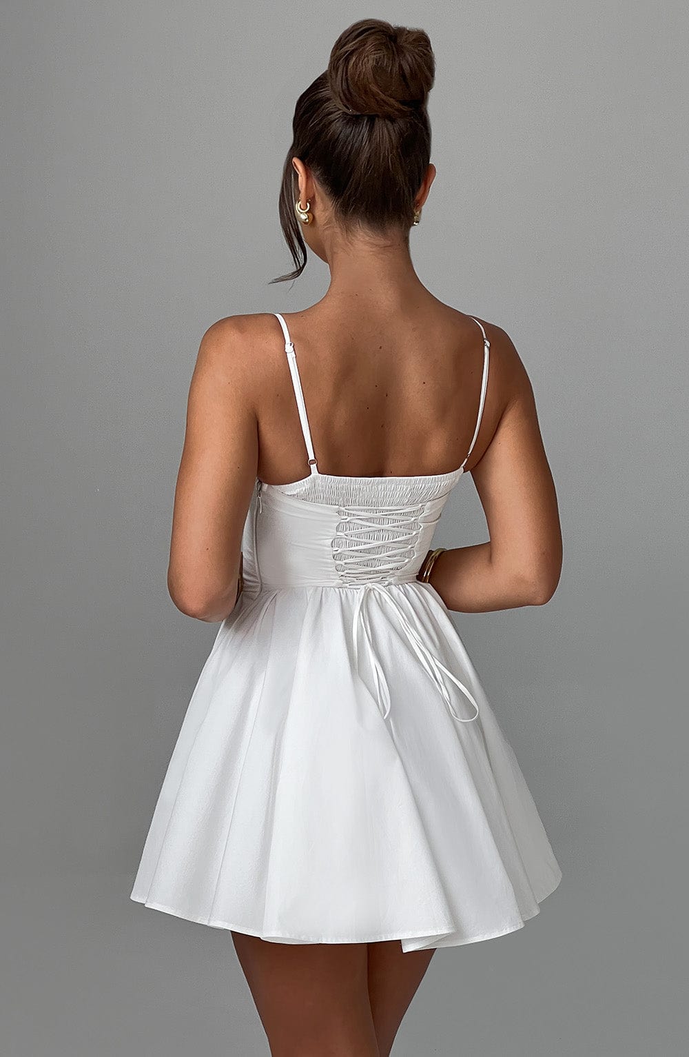 minilena Analeigh Mini Dress Ivory