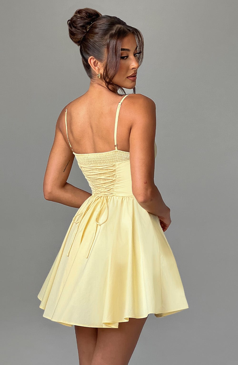 minilena Analeigh Mini Dress Lemon