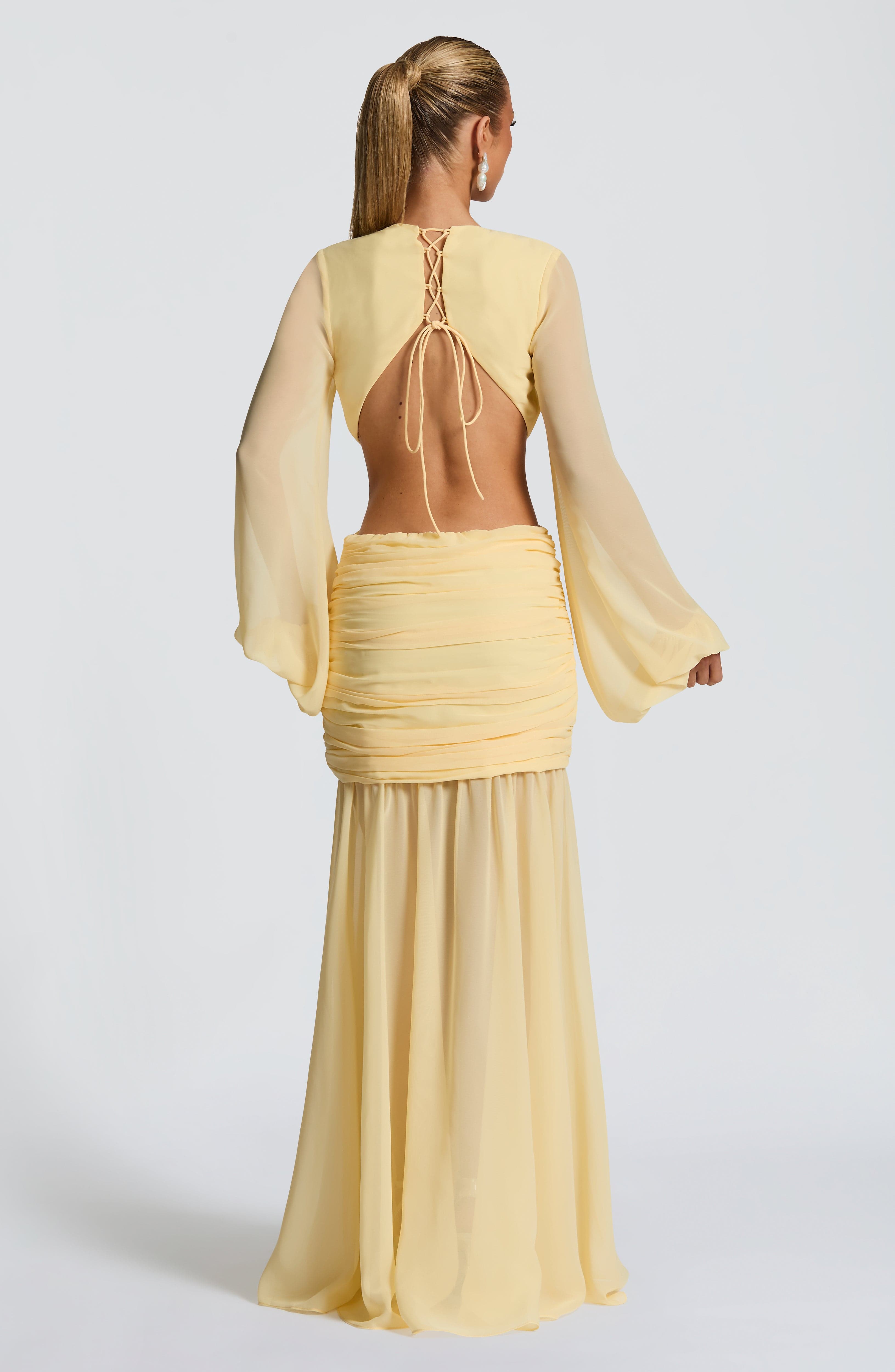 minilena Andrina Maxi Dress Lemon