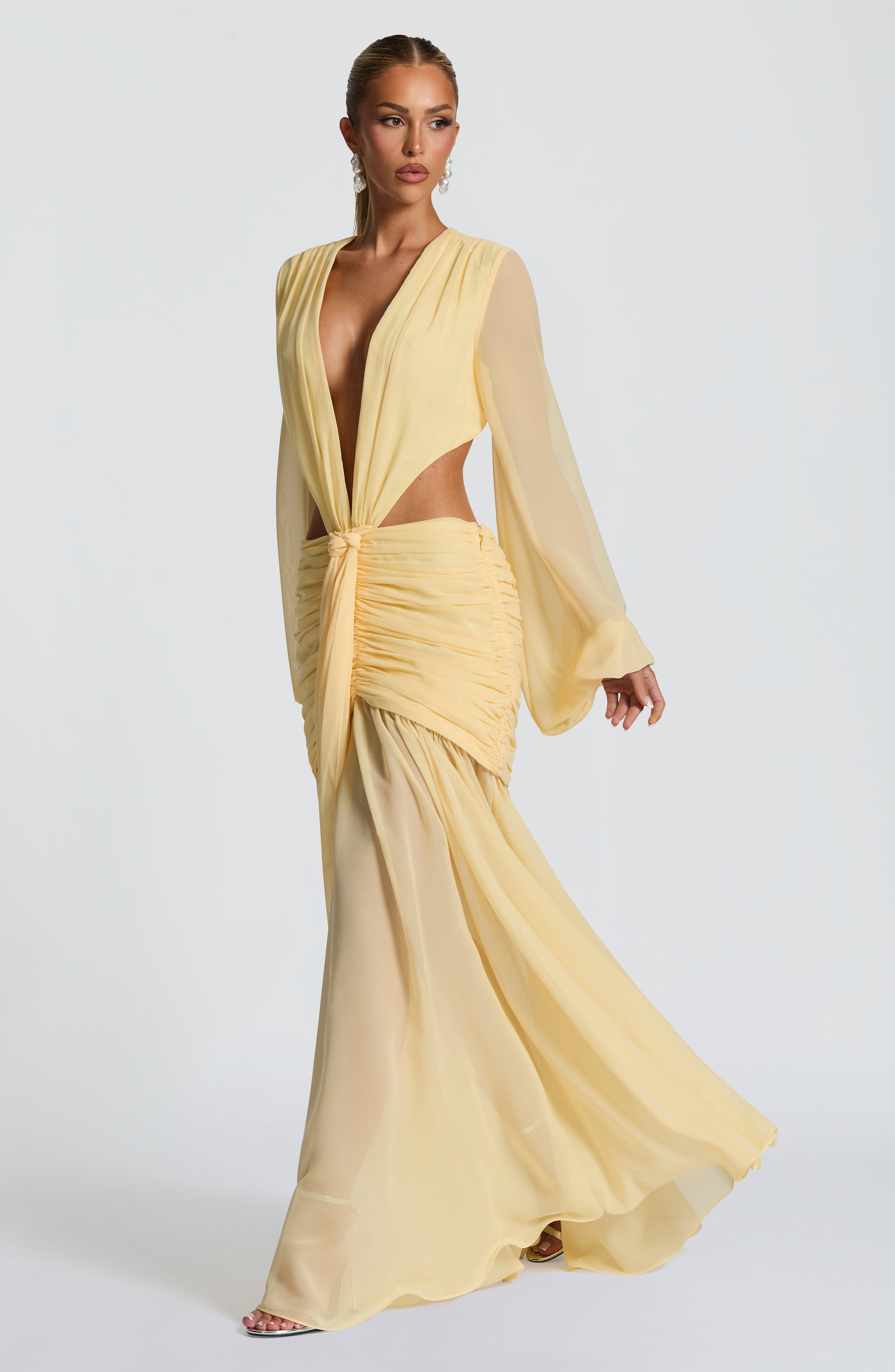 minilena Andrina Maxi Dress Lemon