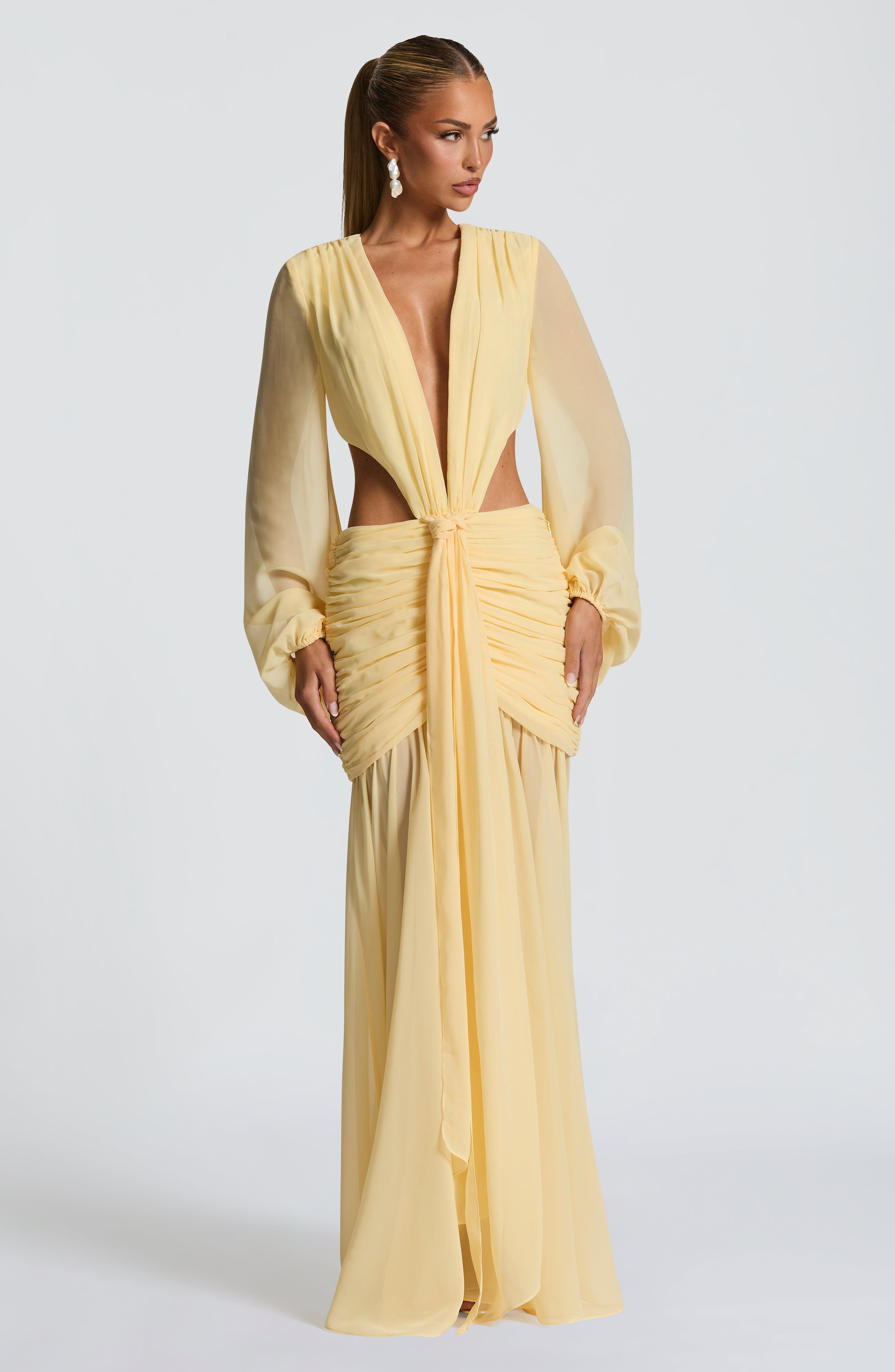 minilena Andrina Maxi Dress Lemon