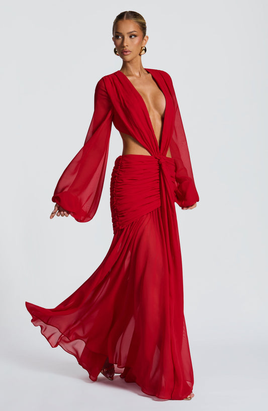 minilena Andrina Maxi Dress Red
