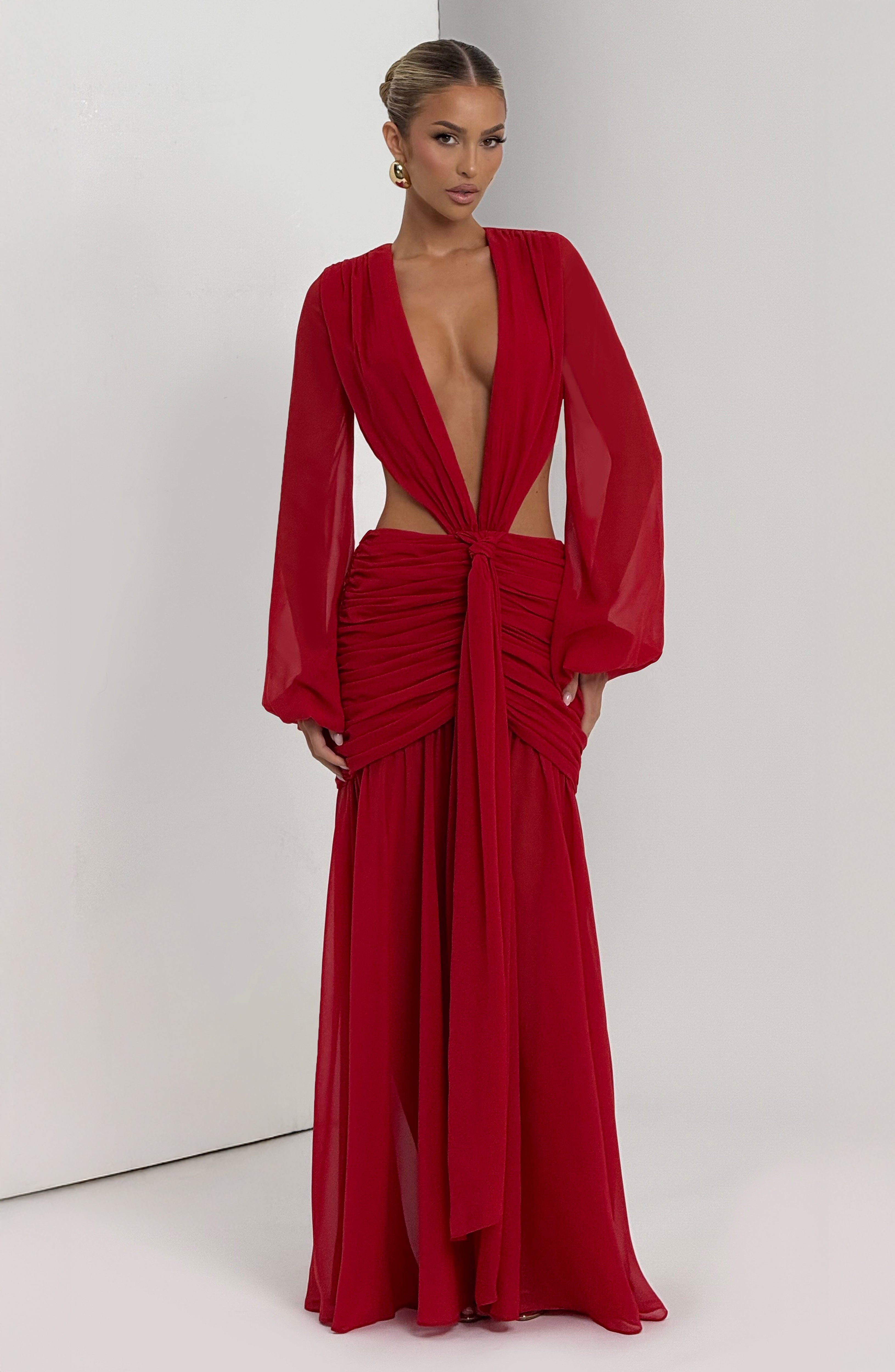 minilena Andrina Maxi Dress Red