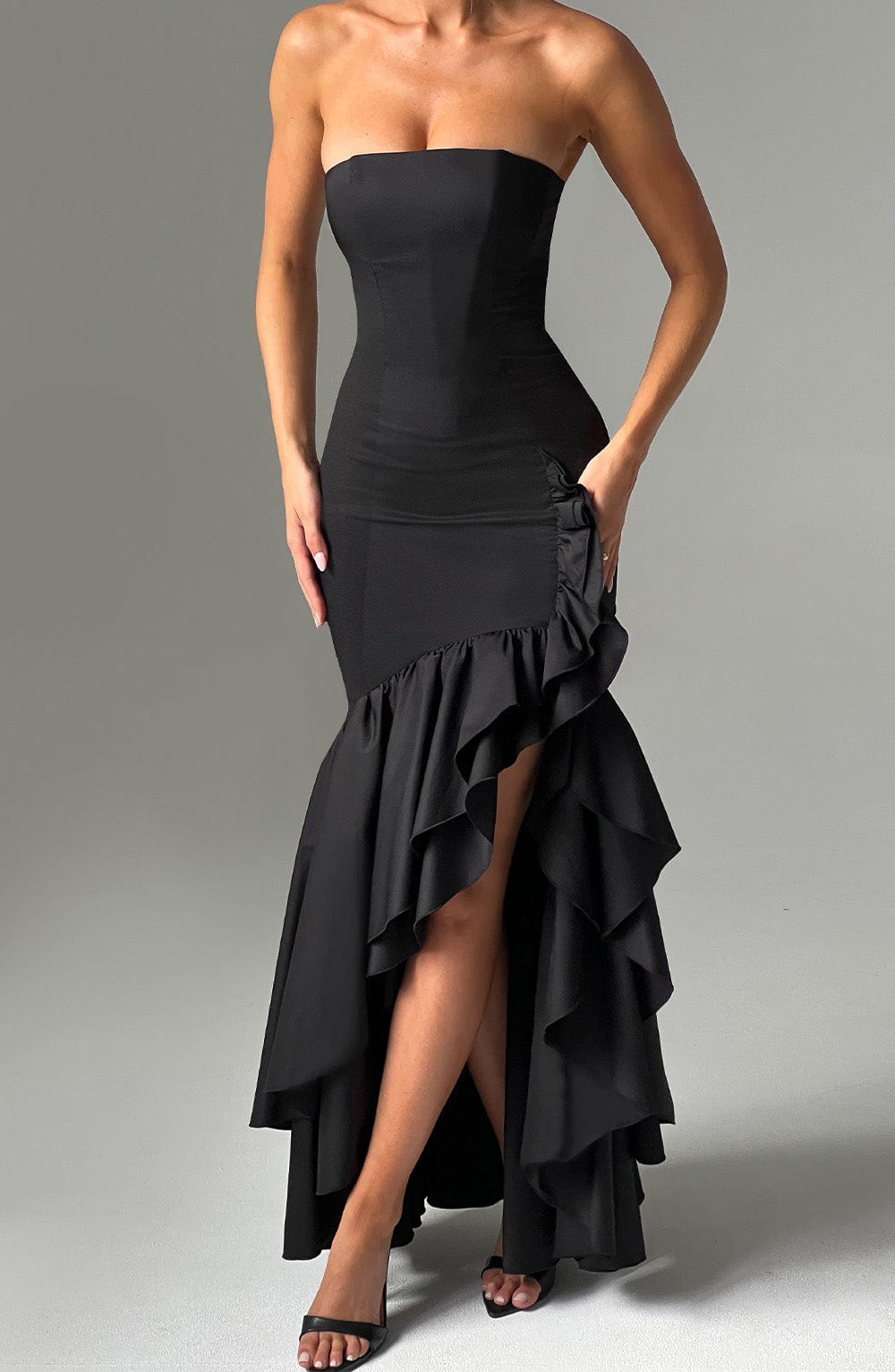 minilena Angelina Maxi Dress Black