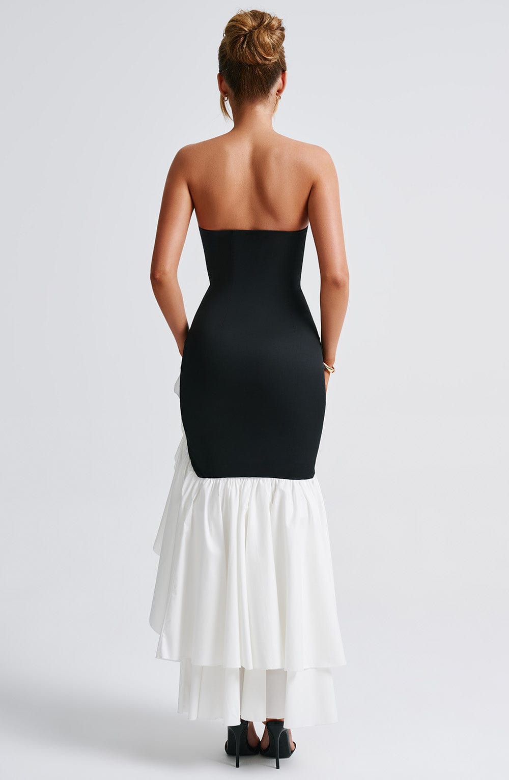 minilena Angelina Maxi Dress Black/White