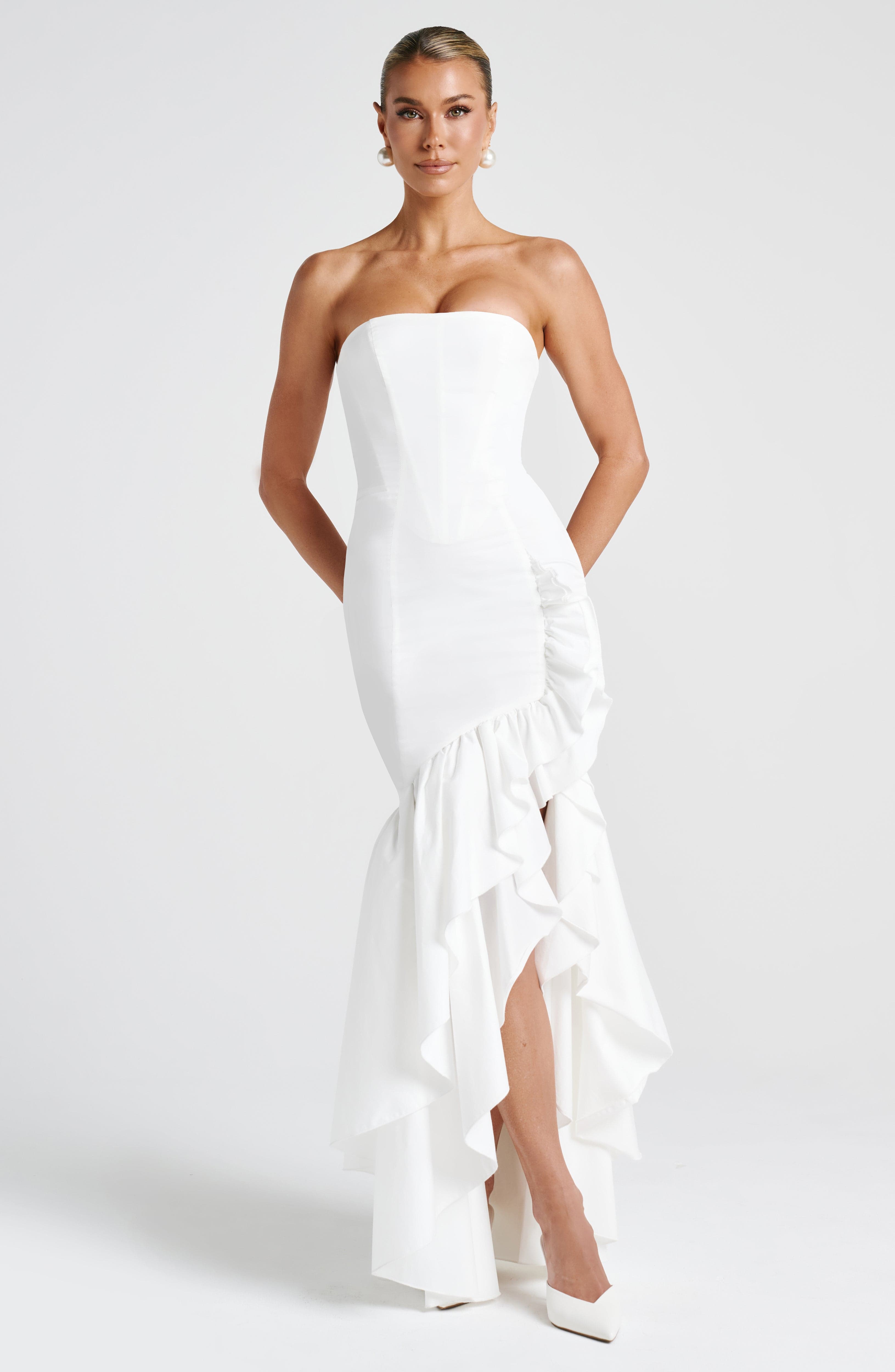 minilena Angelina Maxi Dress Ivory