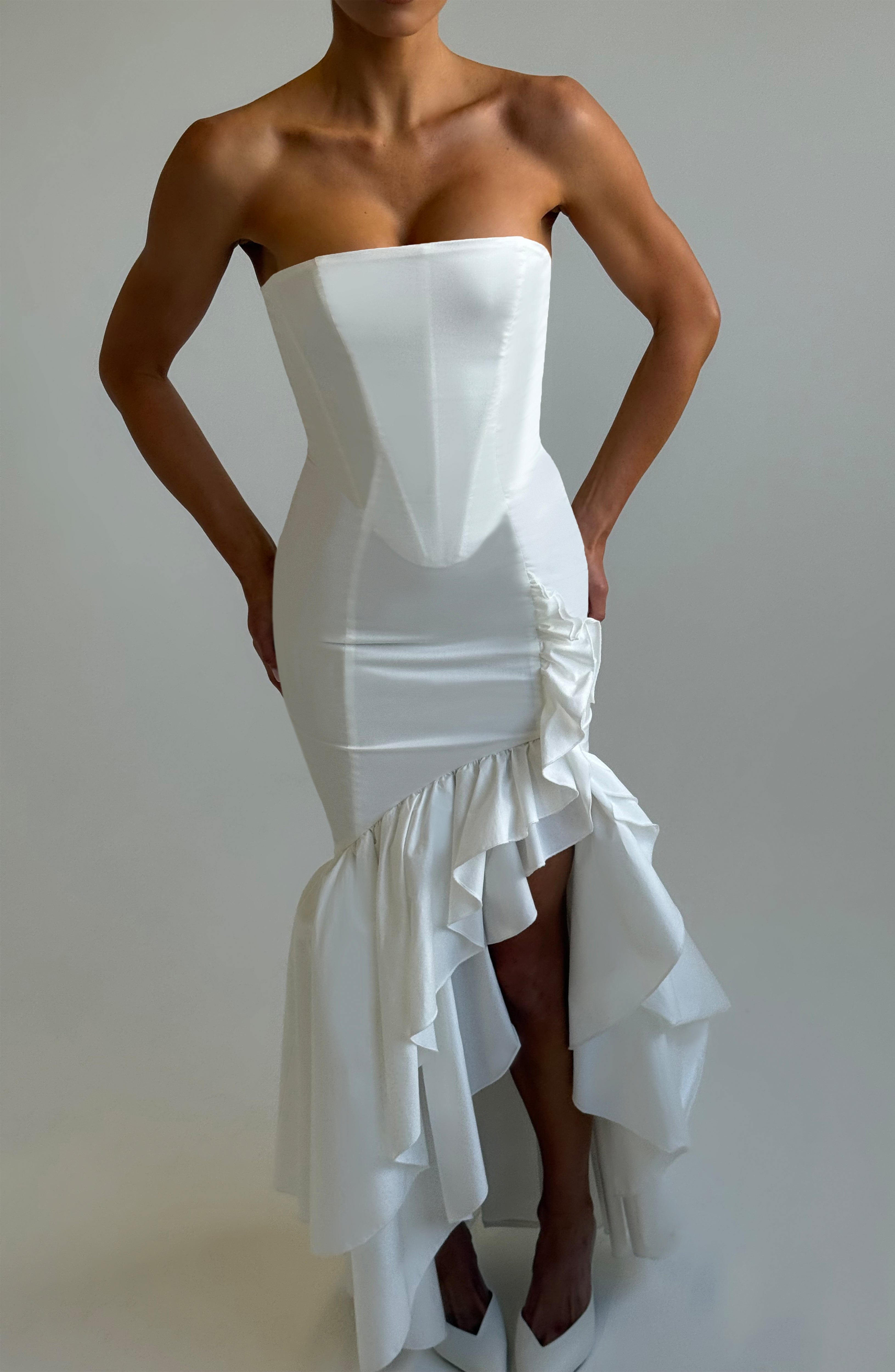 minilena Angelina Maxi Dress Ivory