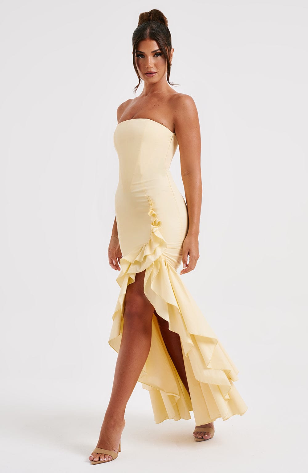 minilena Angelina Maxi Dress Lemon