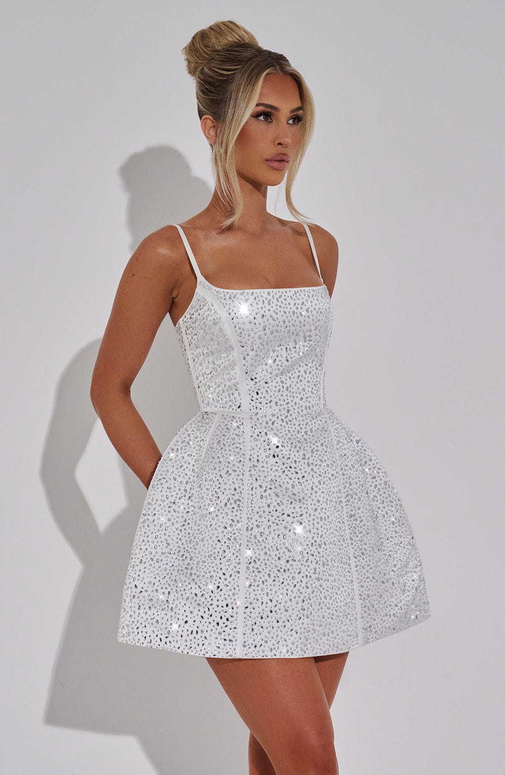 minilena Angelique Mini Dress Ivory