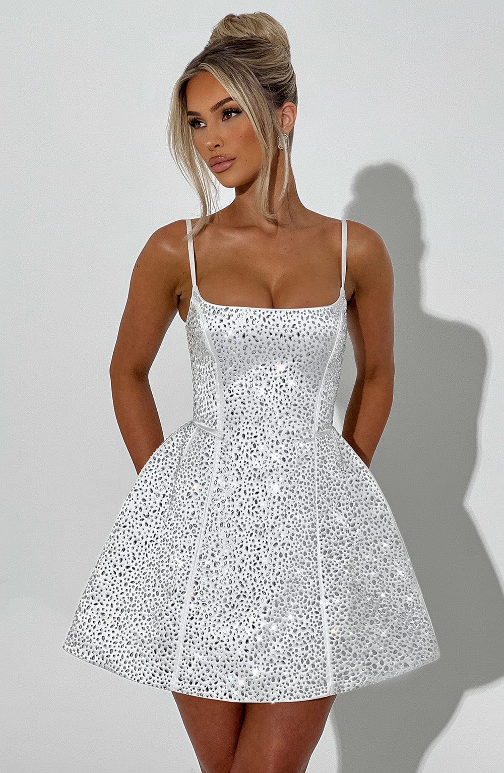minilena Angelique Mini Dress Ivory