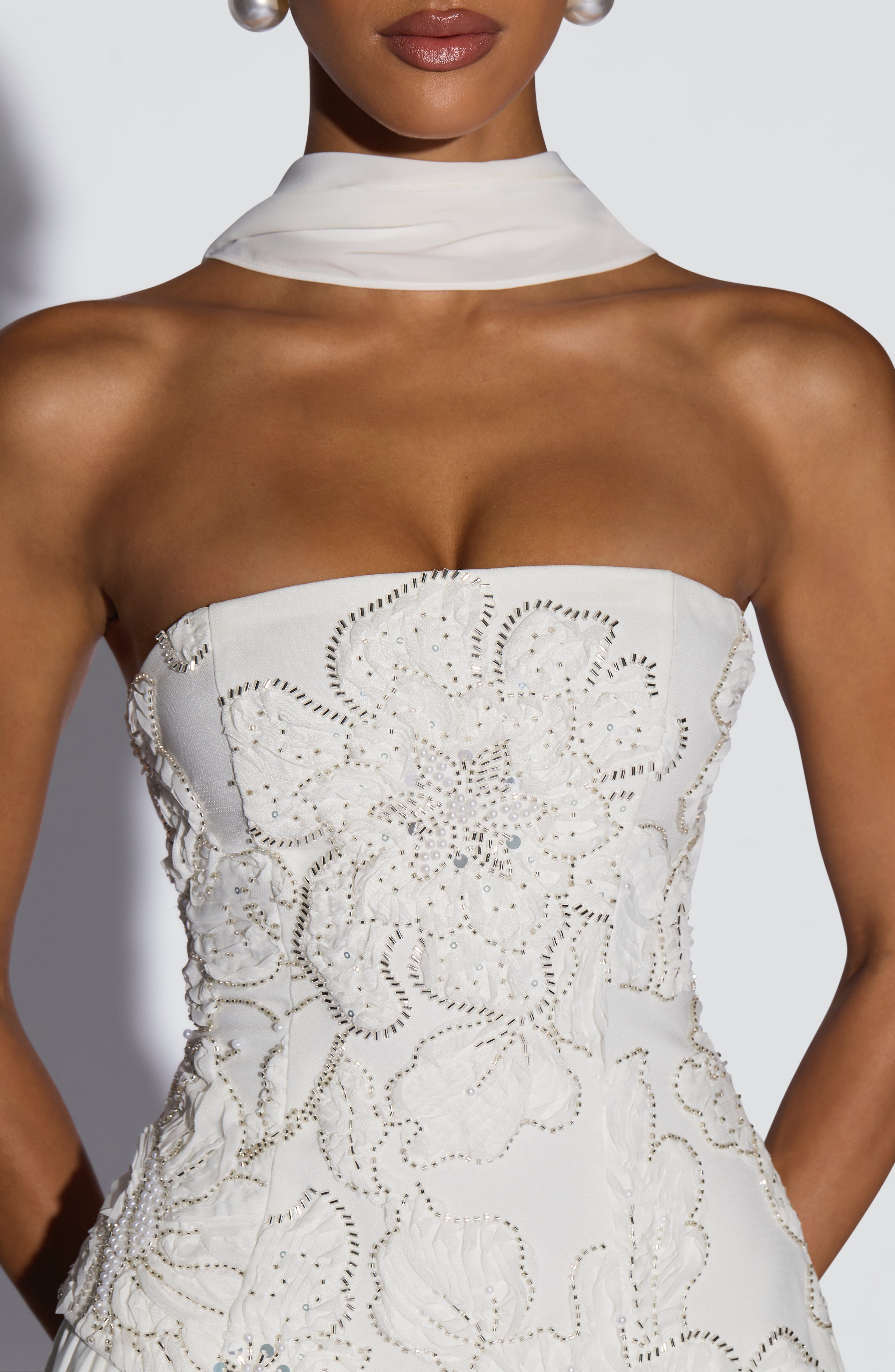 minilena Anneliese Maxi Dress Ivory