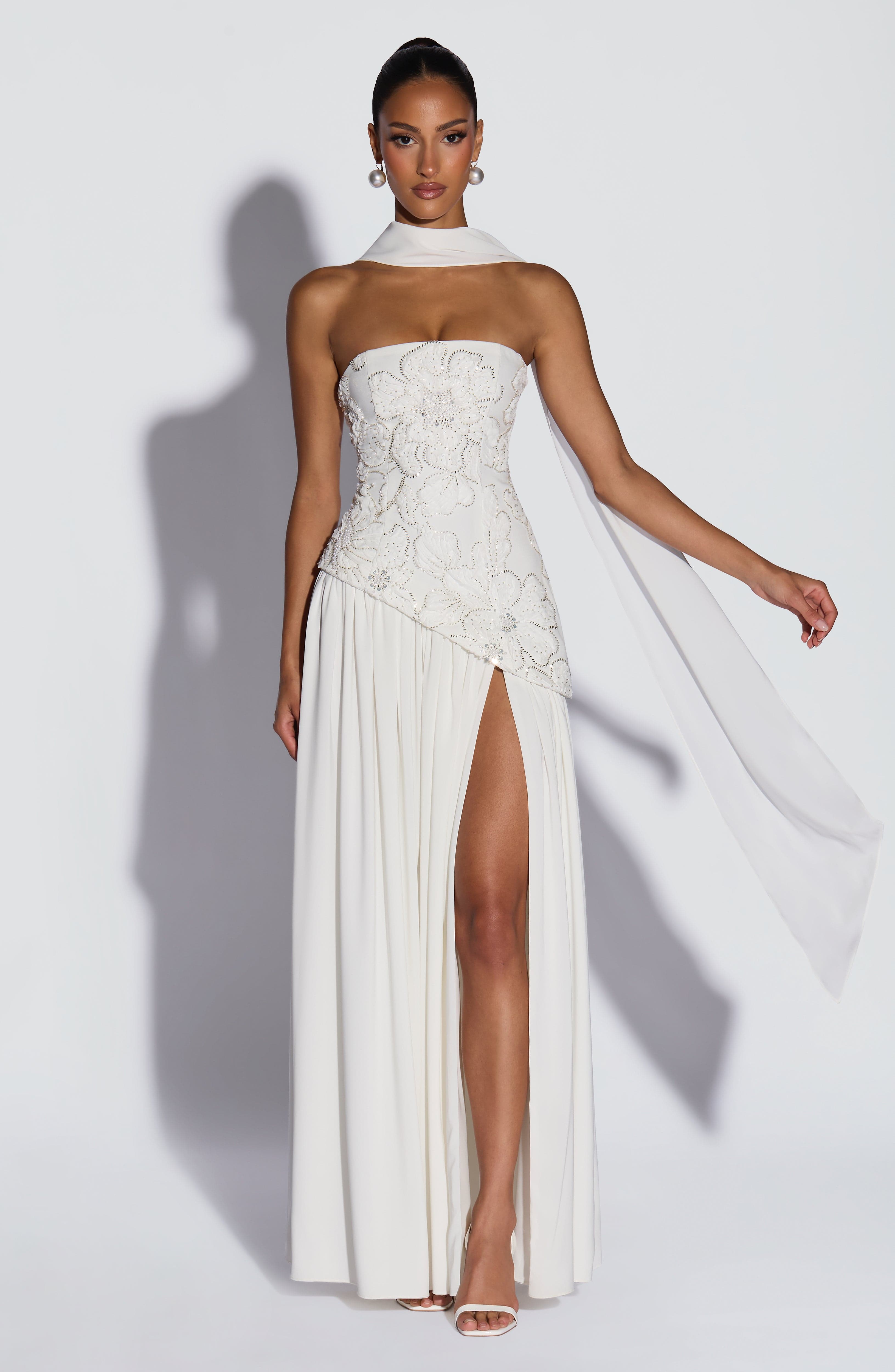 minilena Anneliese Maxi Dress Ivory