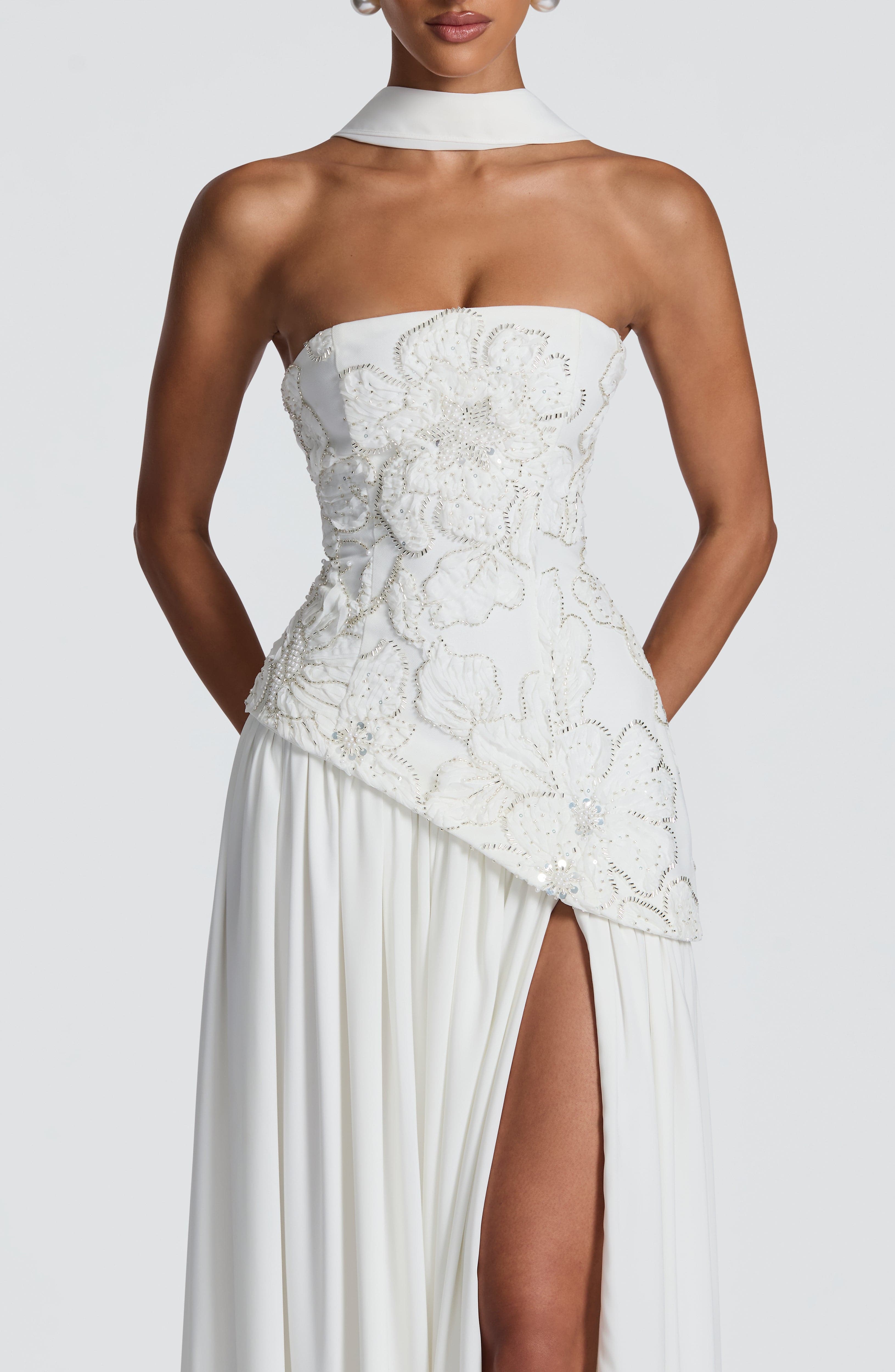 minilena Anneliese Maxi Dress Ivory