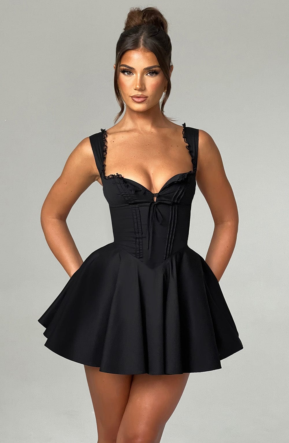 minilena Antonella Mini Dress Black