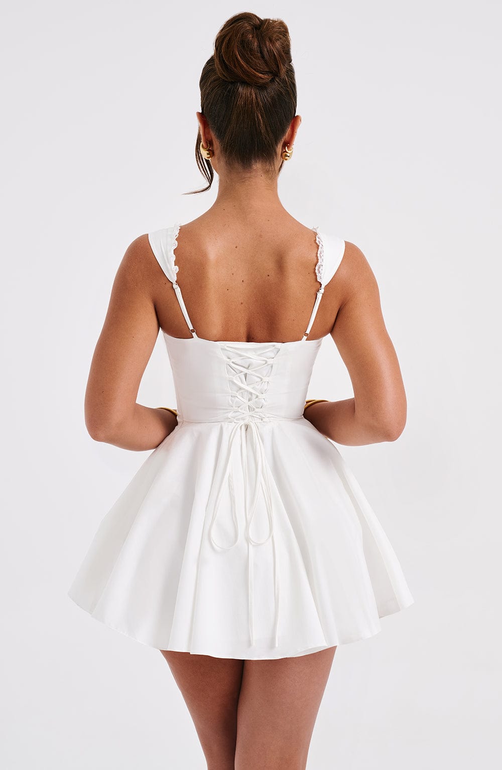 minilena Antonella Mini Dress Ivory